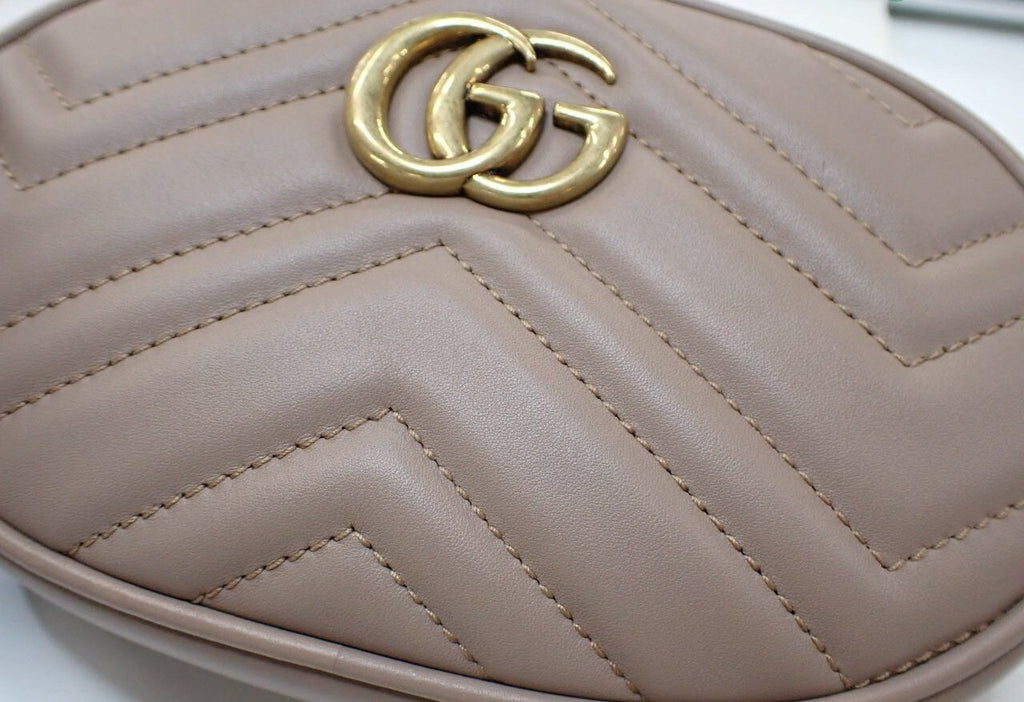 Gucci Marmont Belt Bag - Beige