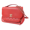 Chanel Business Affinity Large Shoulder Bag – Red Caviar Leather