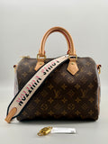 Louis Vuitton Speedy Bandoulière 25 Monogram |Microchip with LV Guitar Strap