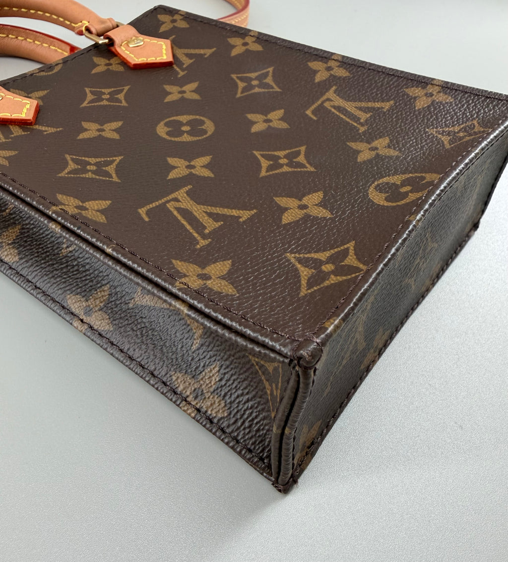 Louis Vuitton Petit Sac Plat Monogram Canvas (RFID)