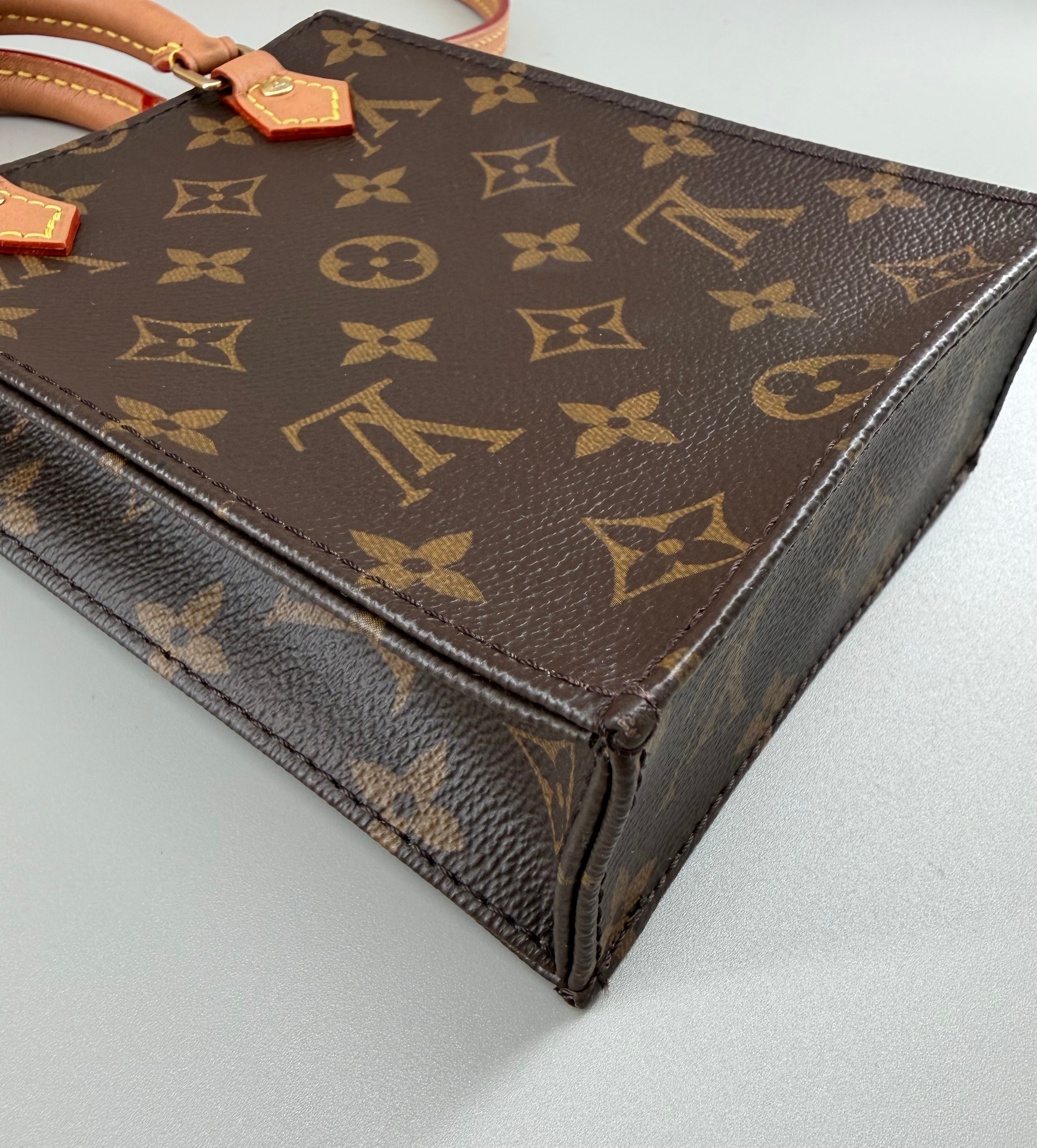 Louis Vuitton Petit Sac Plat Monogram Canvas (RFID)