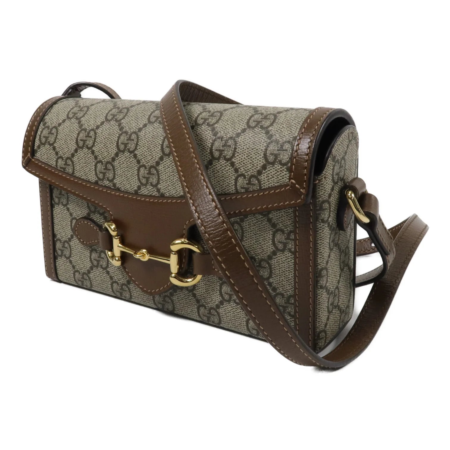 GUCCI Horsebit 1955
Mini Shoulder Bag in Brown GG Supreme