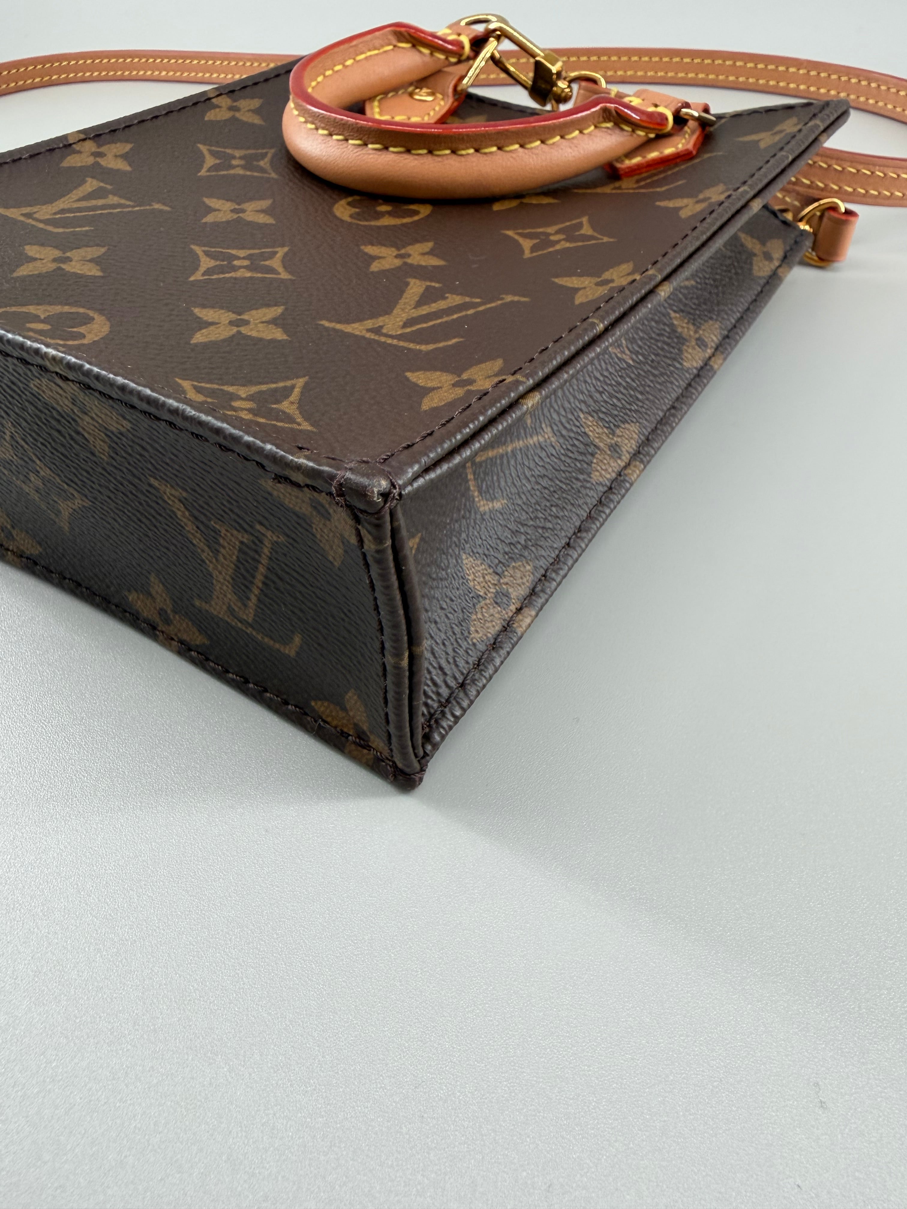 Louis Vuitton Petit Sac Plat Monogram Canvas (RFID)