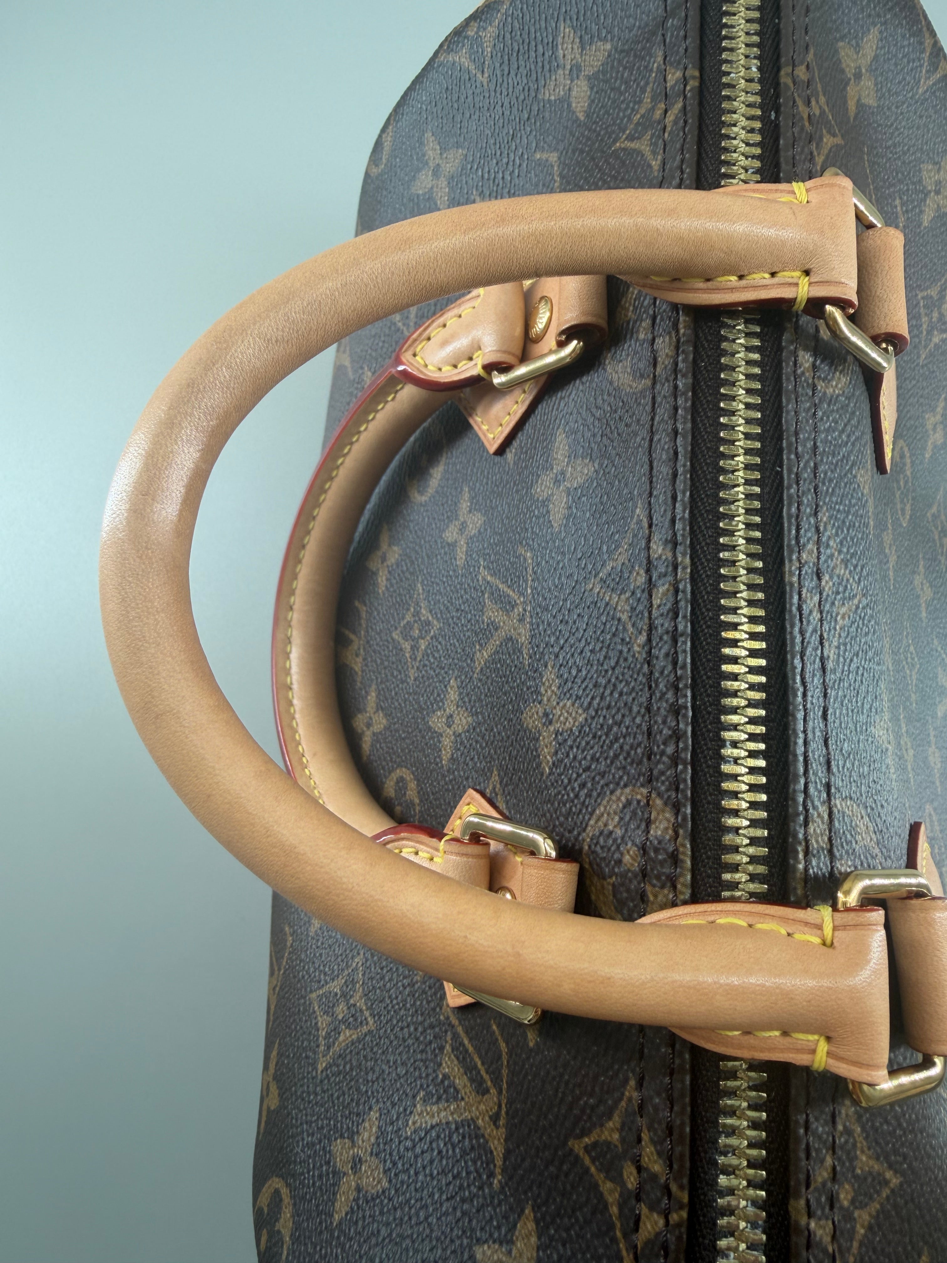 Louis Vuitton Speedy Bandoulière 25 Monogram |Microchip with LV Guitar Strap