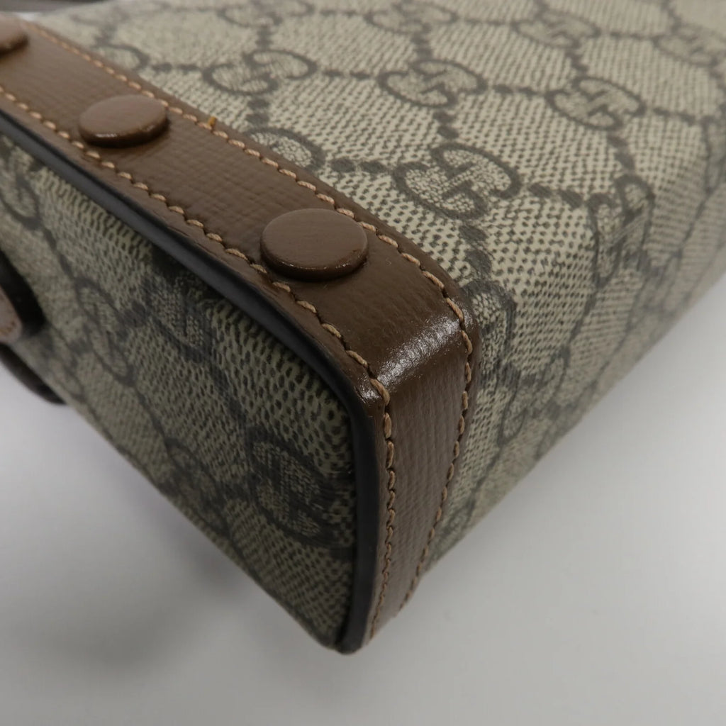 GUCCI Horsebit 1955
Mini Shoulder Bag in Brown GG Supreme
