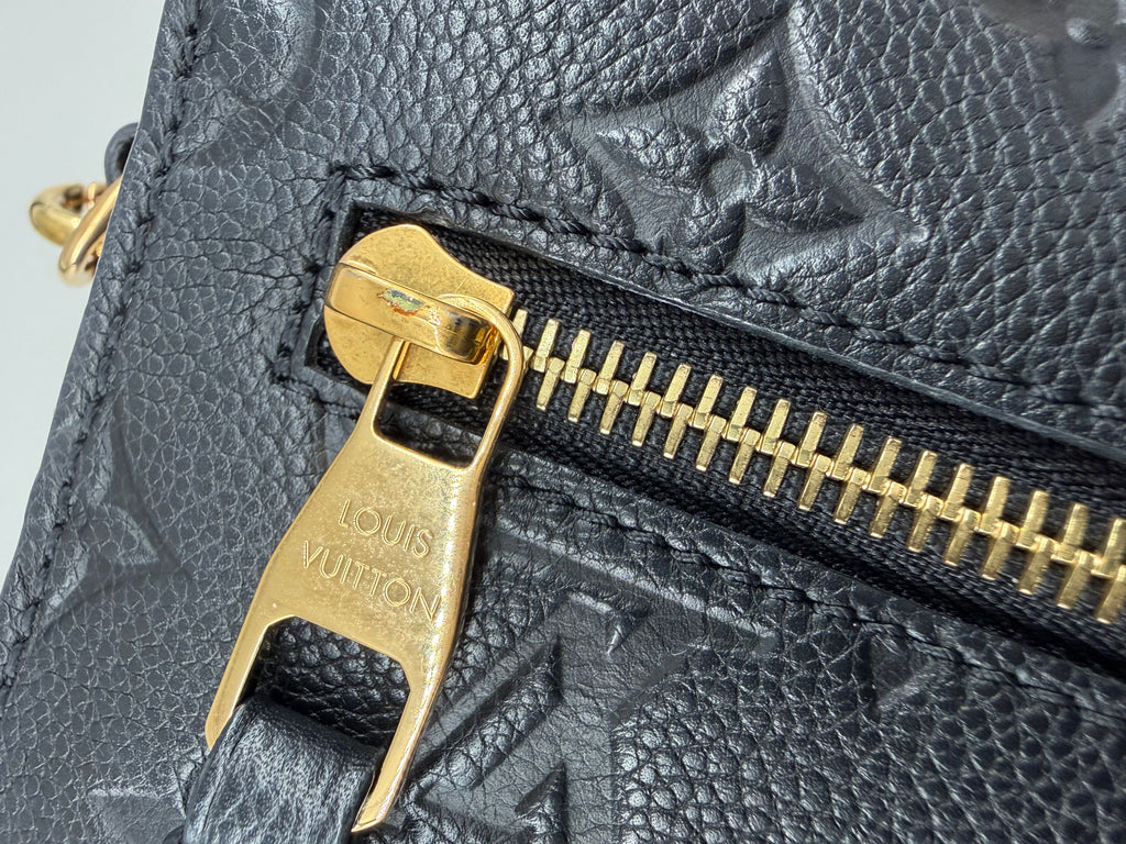 Louis Vuitton Pochette Métis MM Black Monogram Empreinte Leather