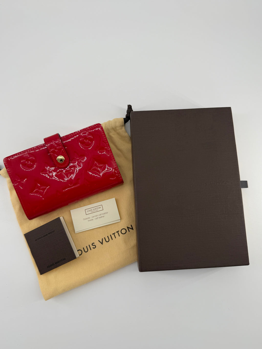 Louis Vuitton Vernis French Purse Wallet Pomme D’Amour | Like New | Full Set