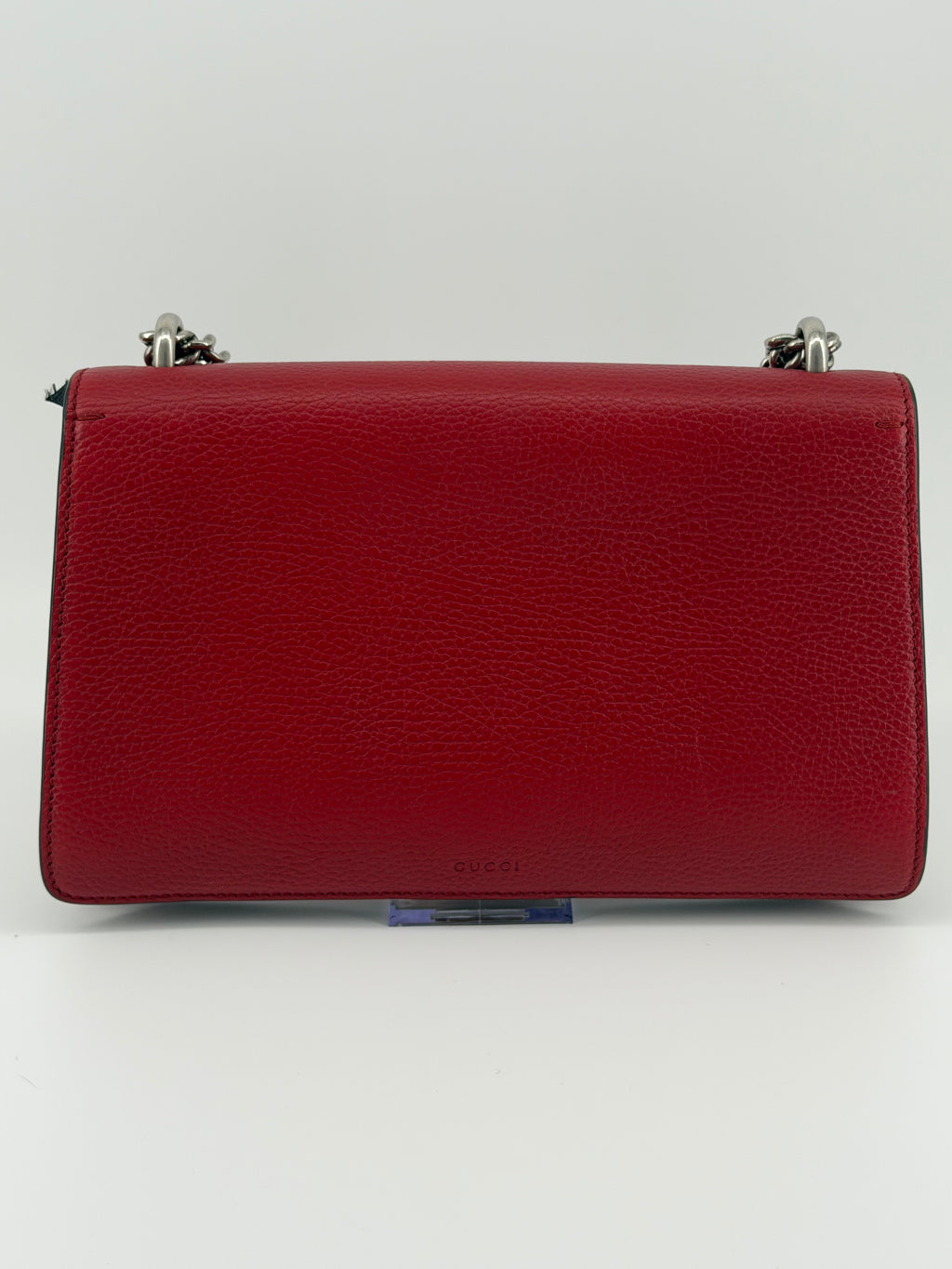Gucci Dionysus Medium Red Leather Crystal Tiger Head Shoulder Bag