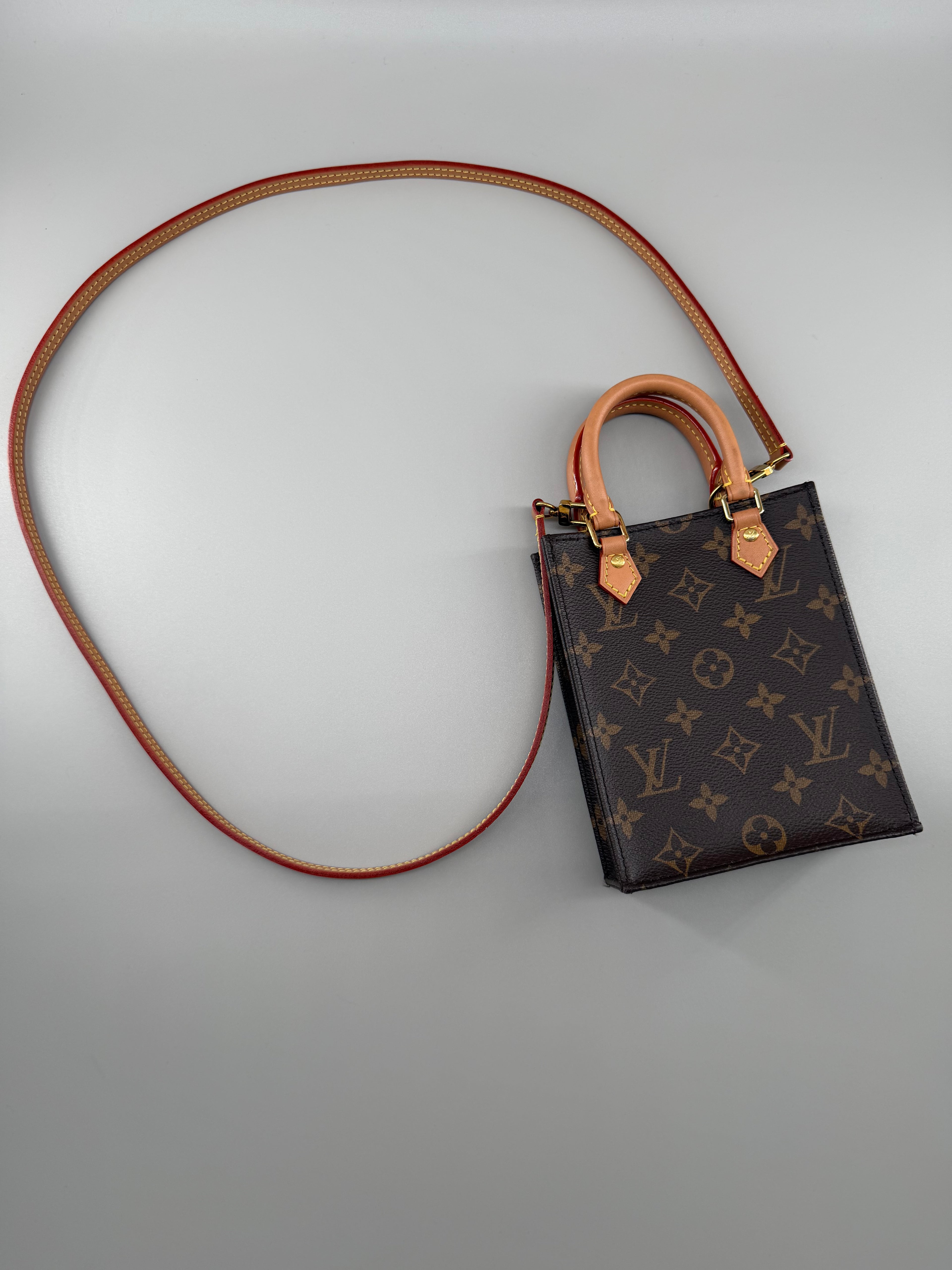 Louis Vuitton Petit Sac Plat Monogram Canvas (RFID)