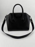 Givenchy Antigona Small Black Grained Leather Satchel Crossbody Bag