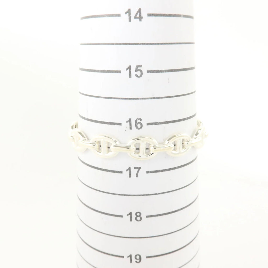 Hermès Chaîne d’Ancre Enchaînée MM Sterling Silver Bracelet ST