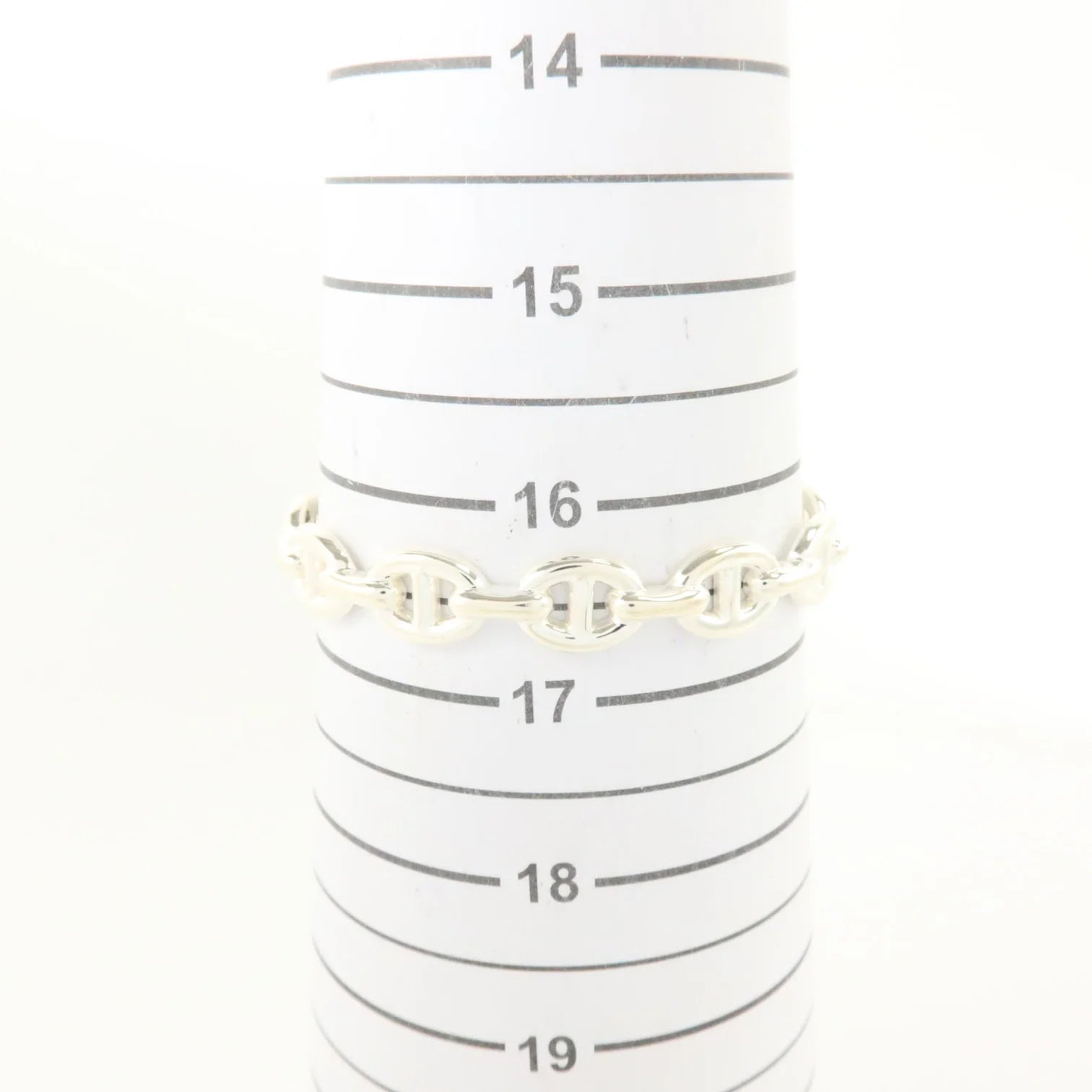 Hermès Chaîne d’Ancre Enchaînée MM Sterling Silver Bracelet ST