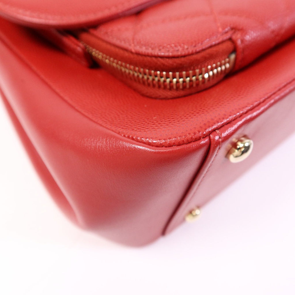 Chanel Business Affinity Large Shoulder Bag – Red Caviar Leather