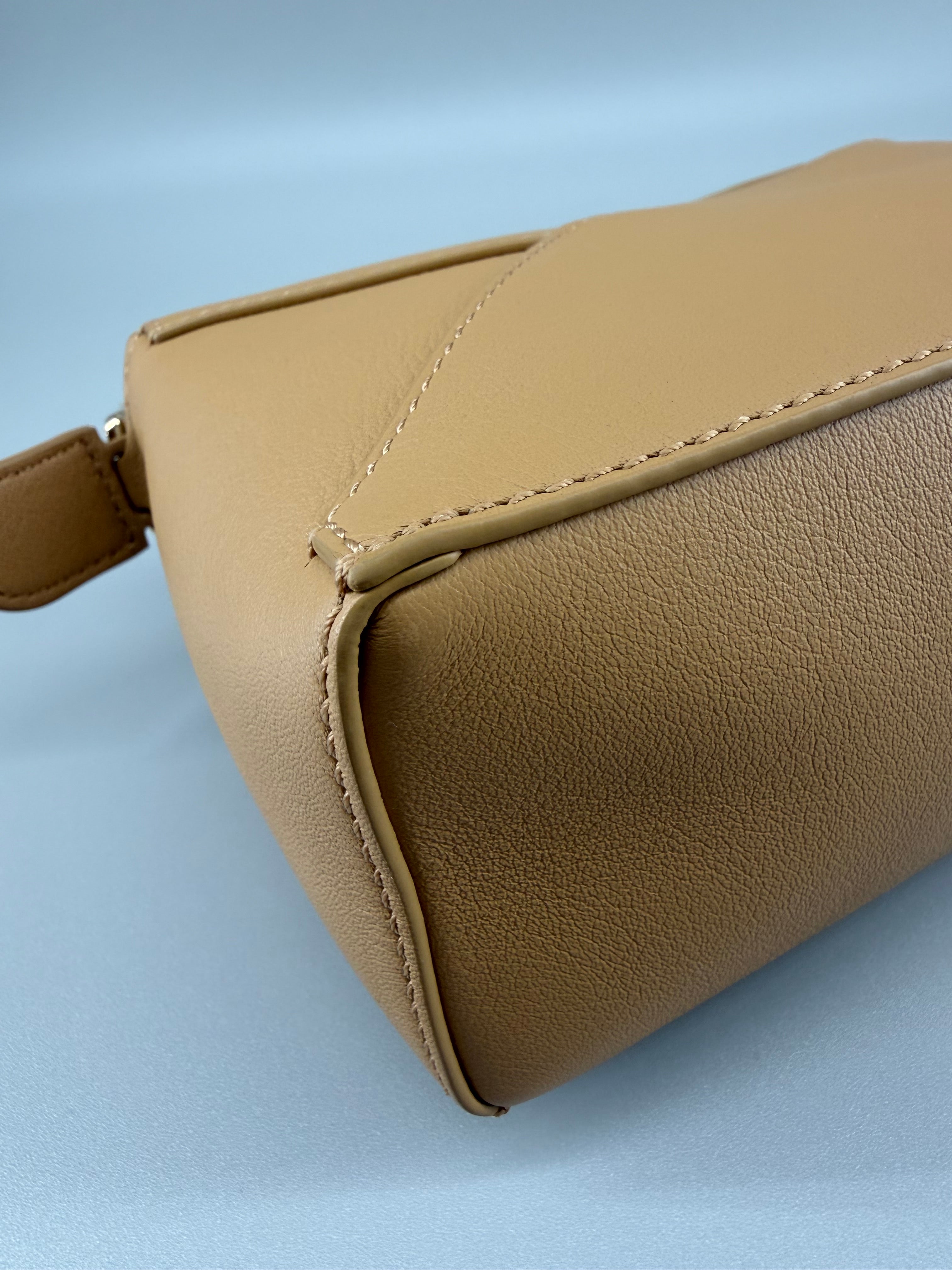Loewe Mini Puzzle Bag in Classic Calfskin - Sahara
