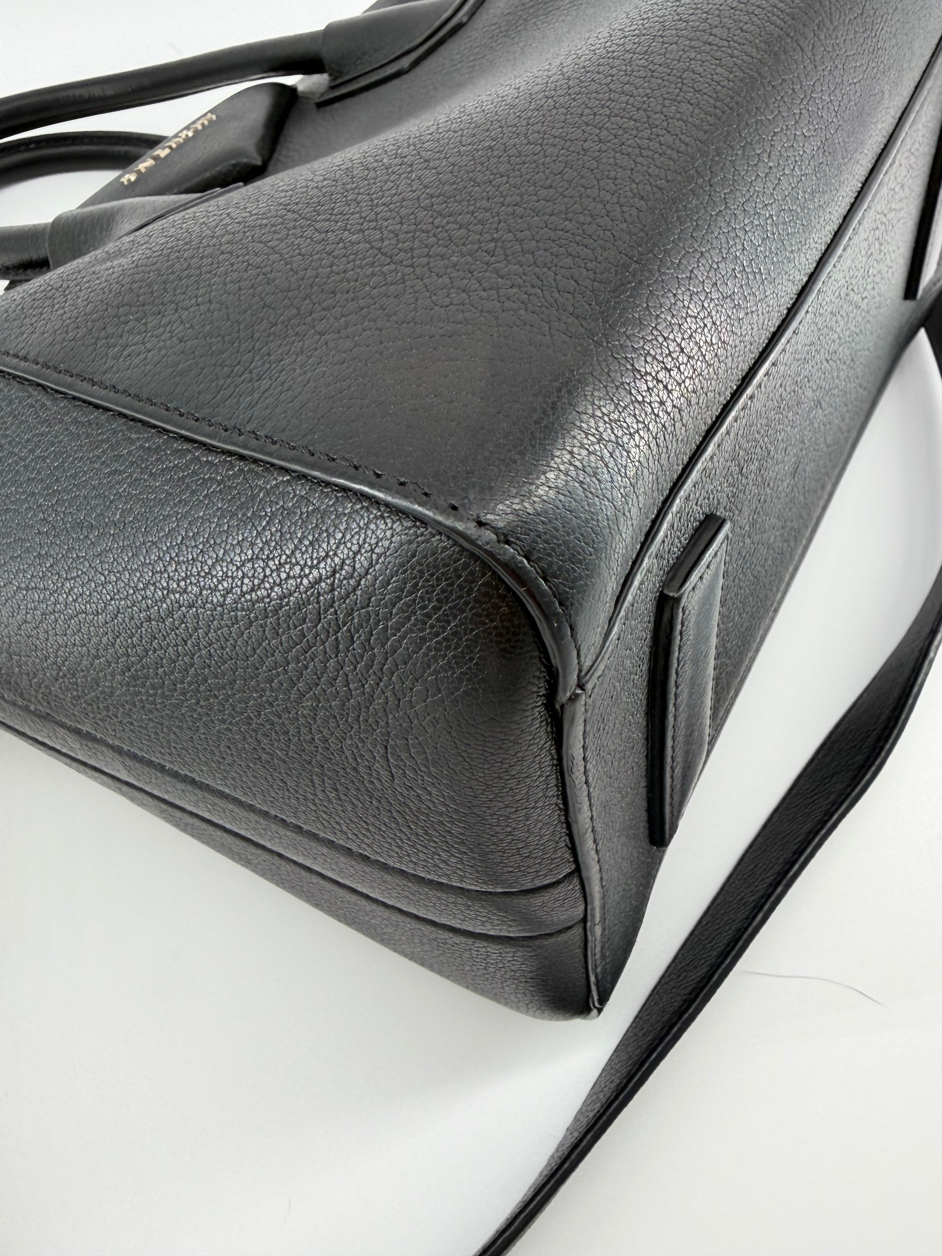 Givenchy Antigona Small Black Grained Leather Satchel Crossbody Bag