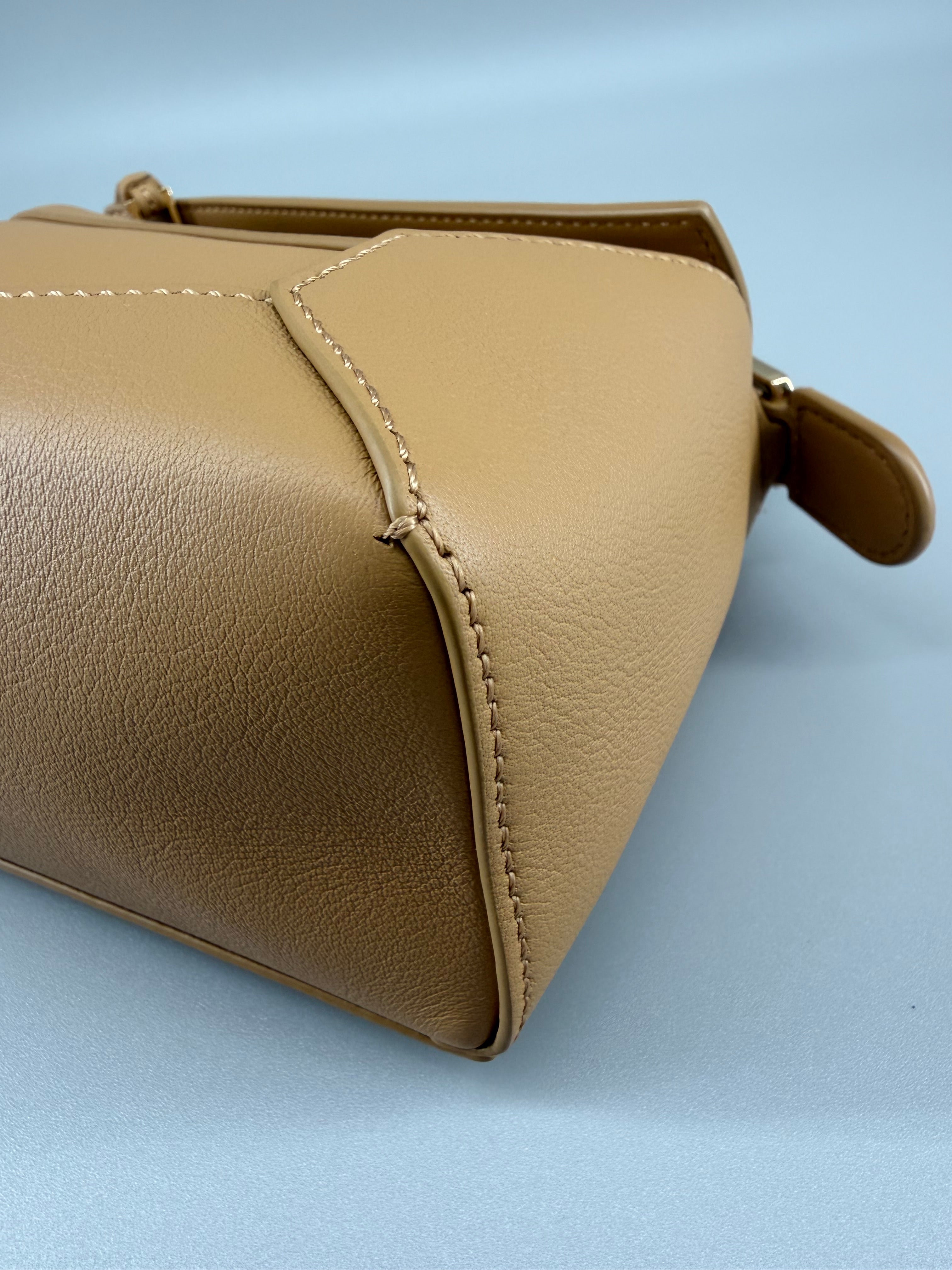 Loewe Mini Puzzle Bag in Classic Calfskin - Sahara