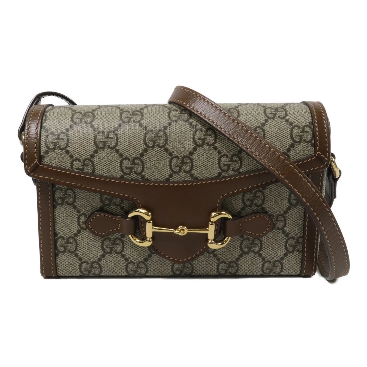 GUCCI Horsebit 1955
Mini Shoulder Bag in Brown GG Supreme