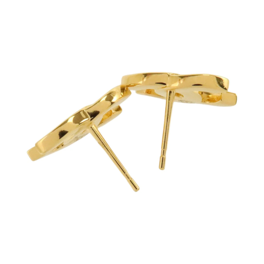 Chanel CC Gold-Tone Stud Earrings - Brand New Full Set