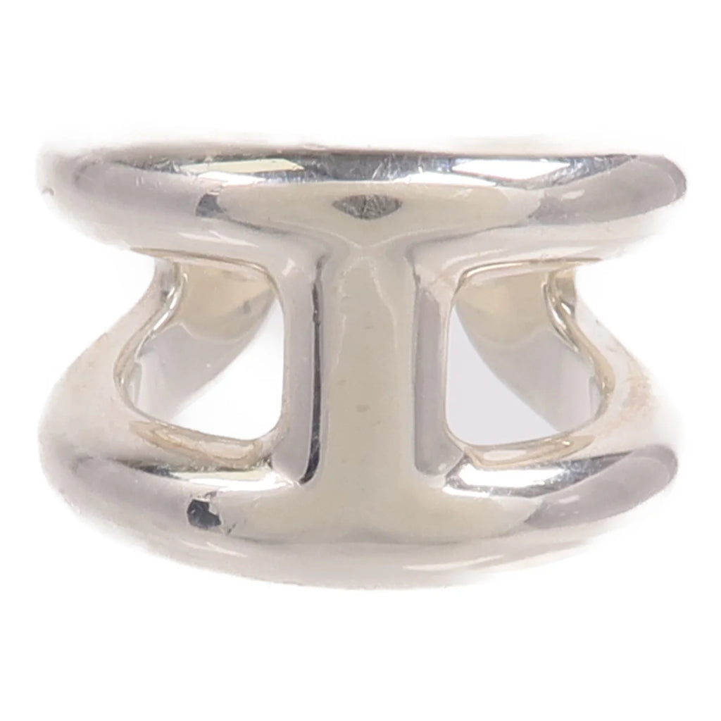 Hermès Osmose Small Model Sterling Silver Ring Size 48