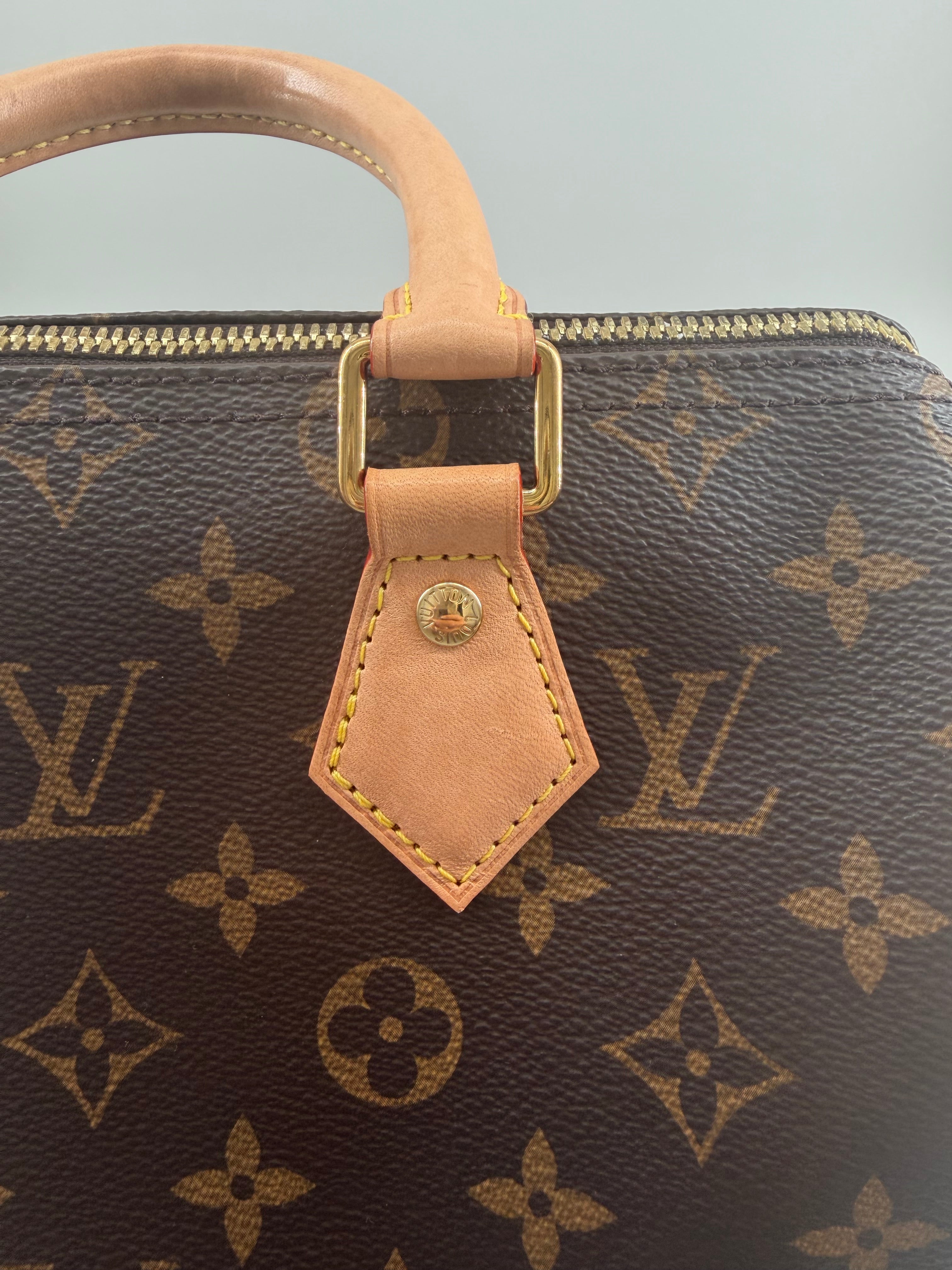 Louis Vuitton Speedy Bandoulière 25 Monogram |Microchip with LV Guitar Strap