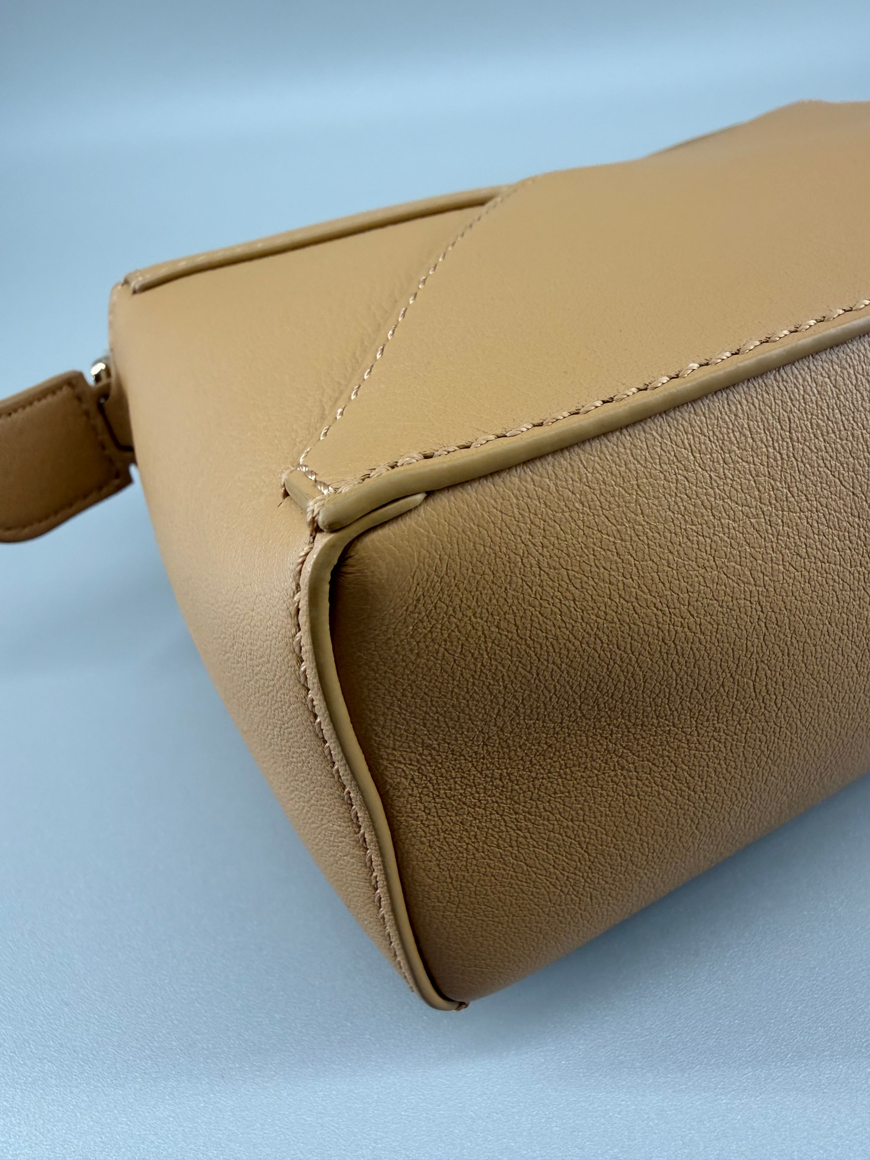 Loewe Mini Puzzle Bag in Classic Calfskin - Sahara