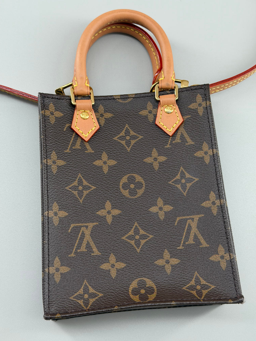 Louis Vuitton Petit Sac Plat Monogram Canvas (RFID)