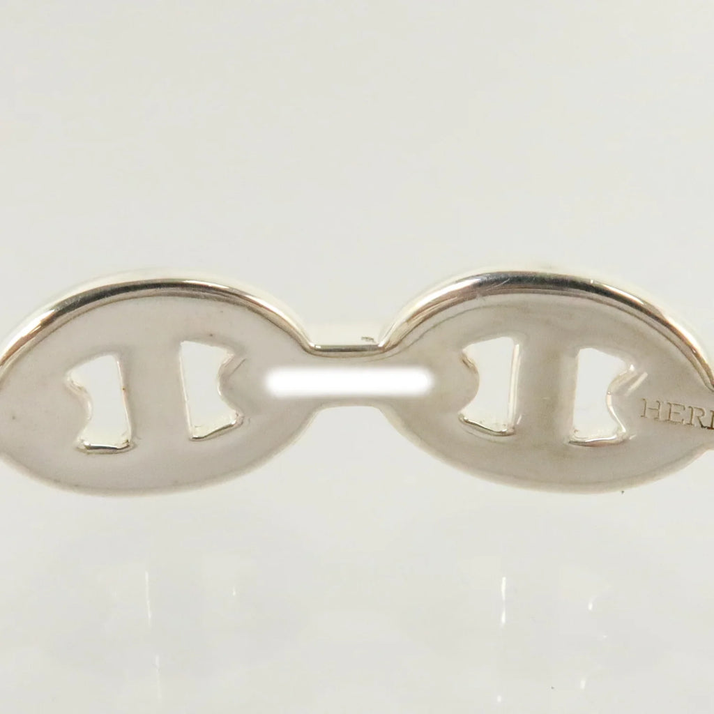 Hermès Chaîne d’Ancre Enchaînée MM Sterling Silver Bracelet ST