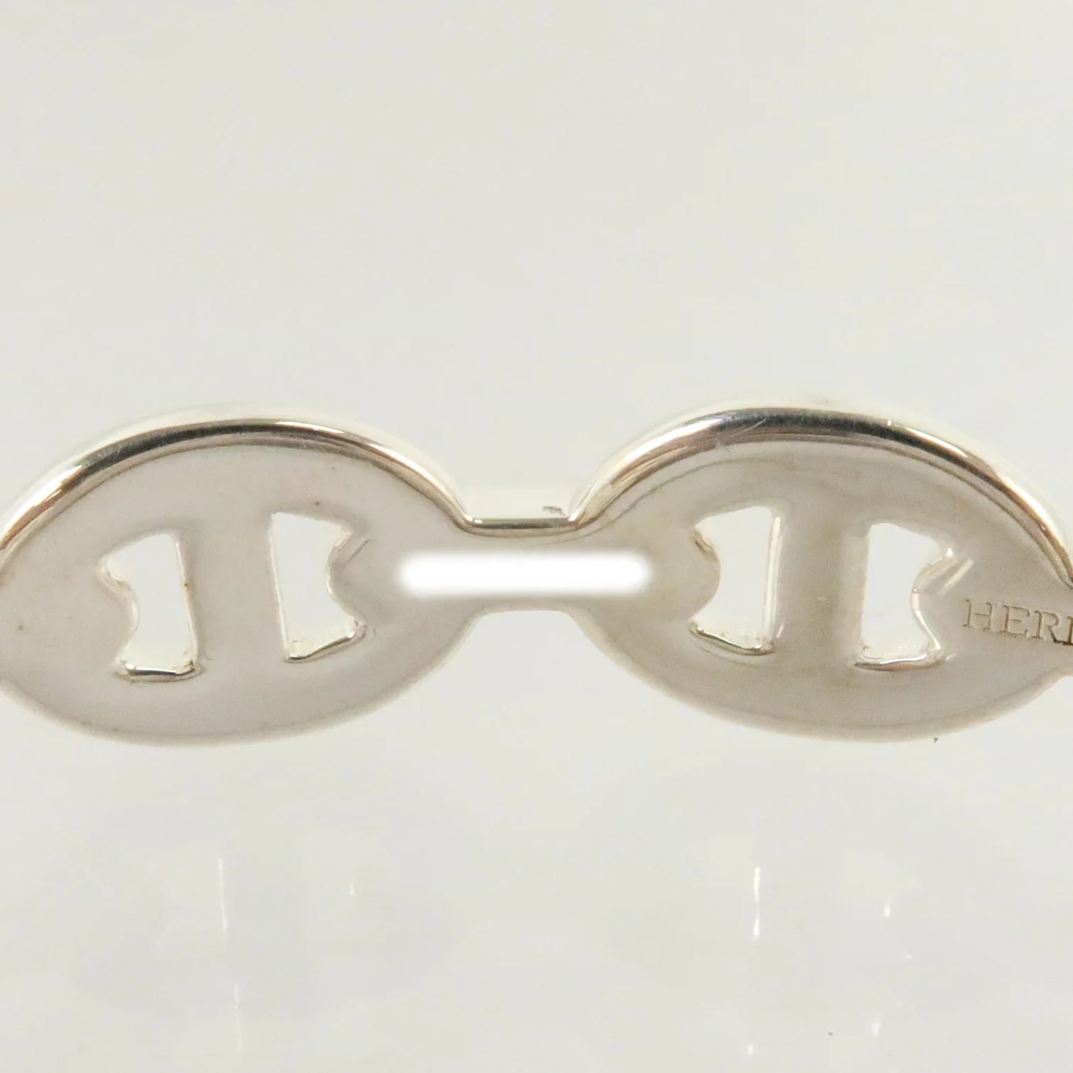 Hermès Chaîne d’Ancre Enchaînée MM Sterling Silver Bracelet ST