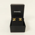 Chanel CC Gold-Tone Stud Earrings - Brand New Full Set