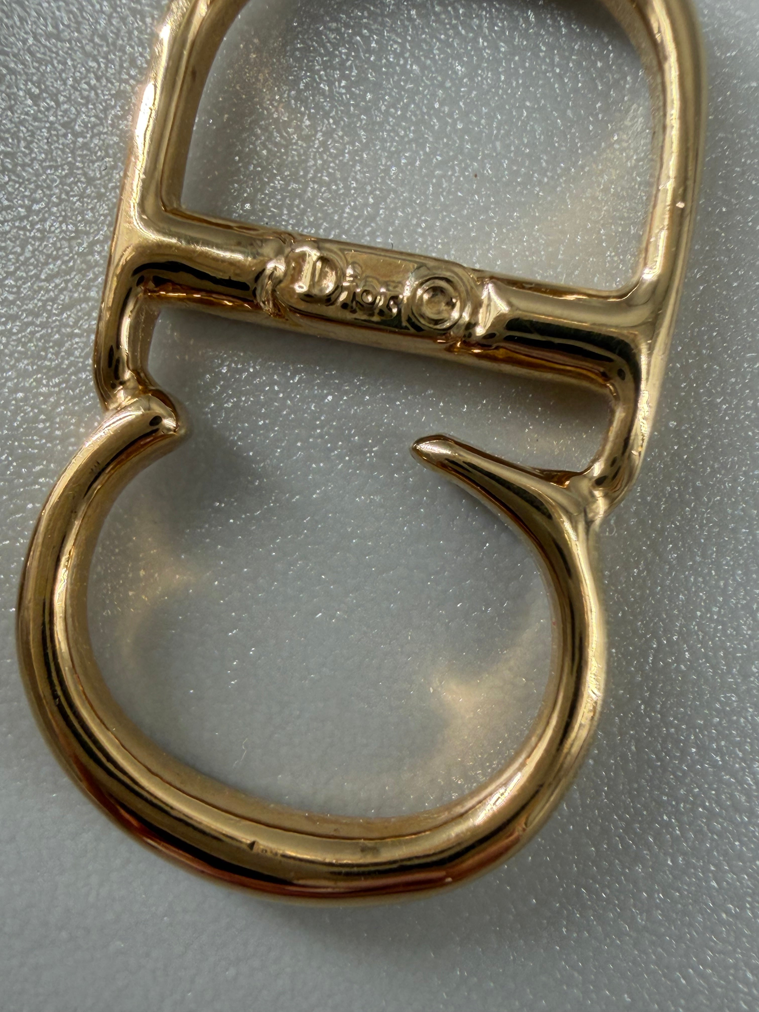 Christian Dior Dangle Earrings – Gold-Tone Metal