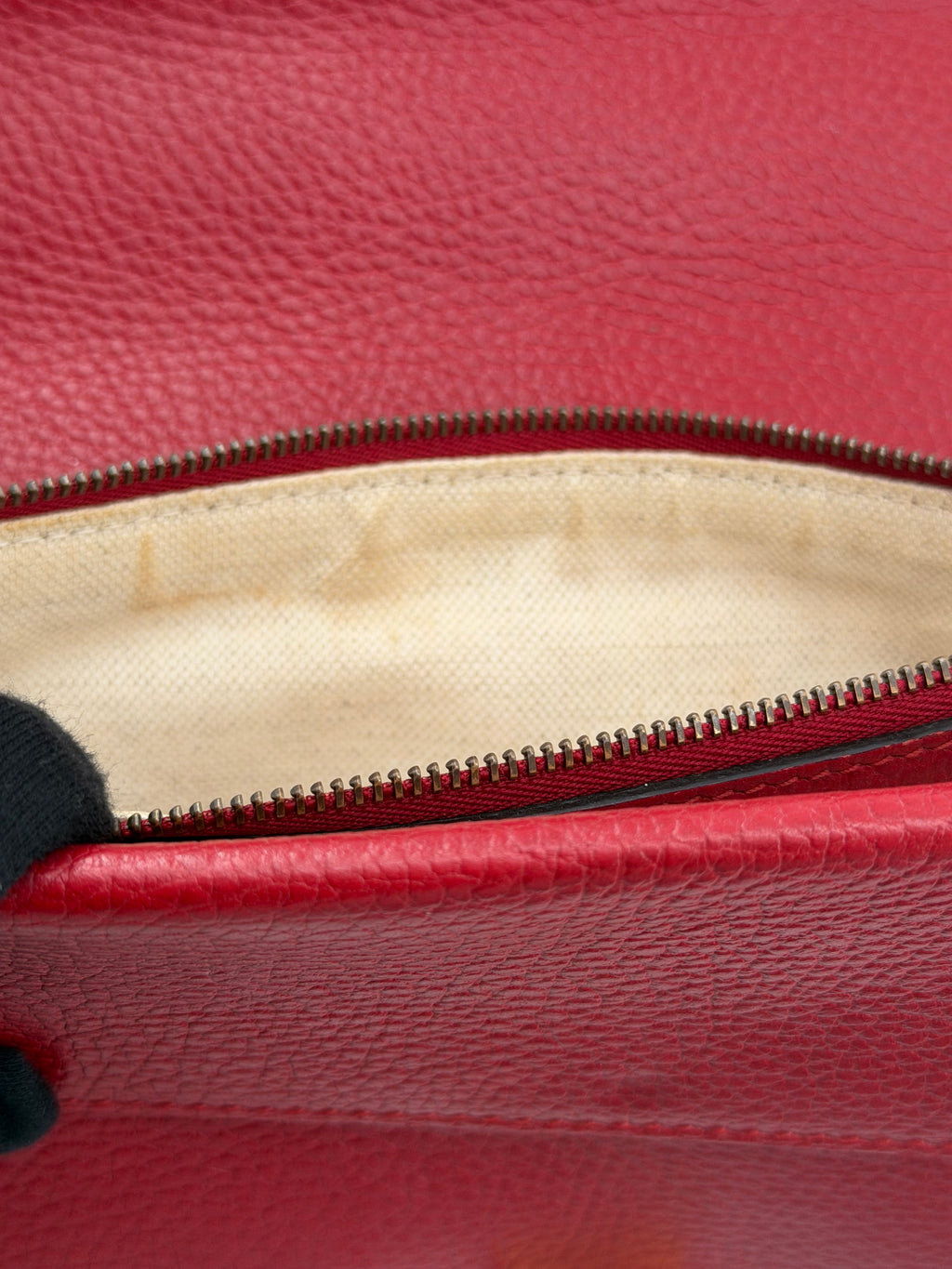 Gucci Dionysus Medium Red Leather Crystal Tiger Head Shoulder Bag