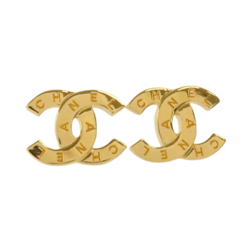 Chanel CC Gold-Tone Stud Earrings - Brand New Full Set