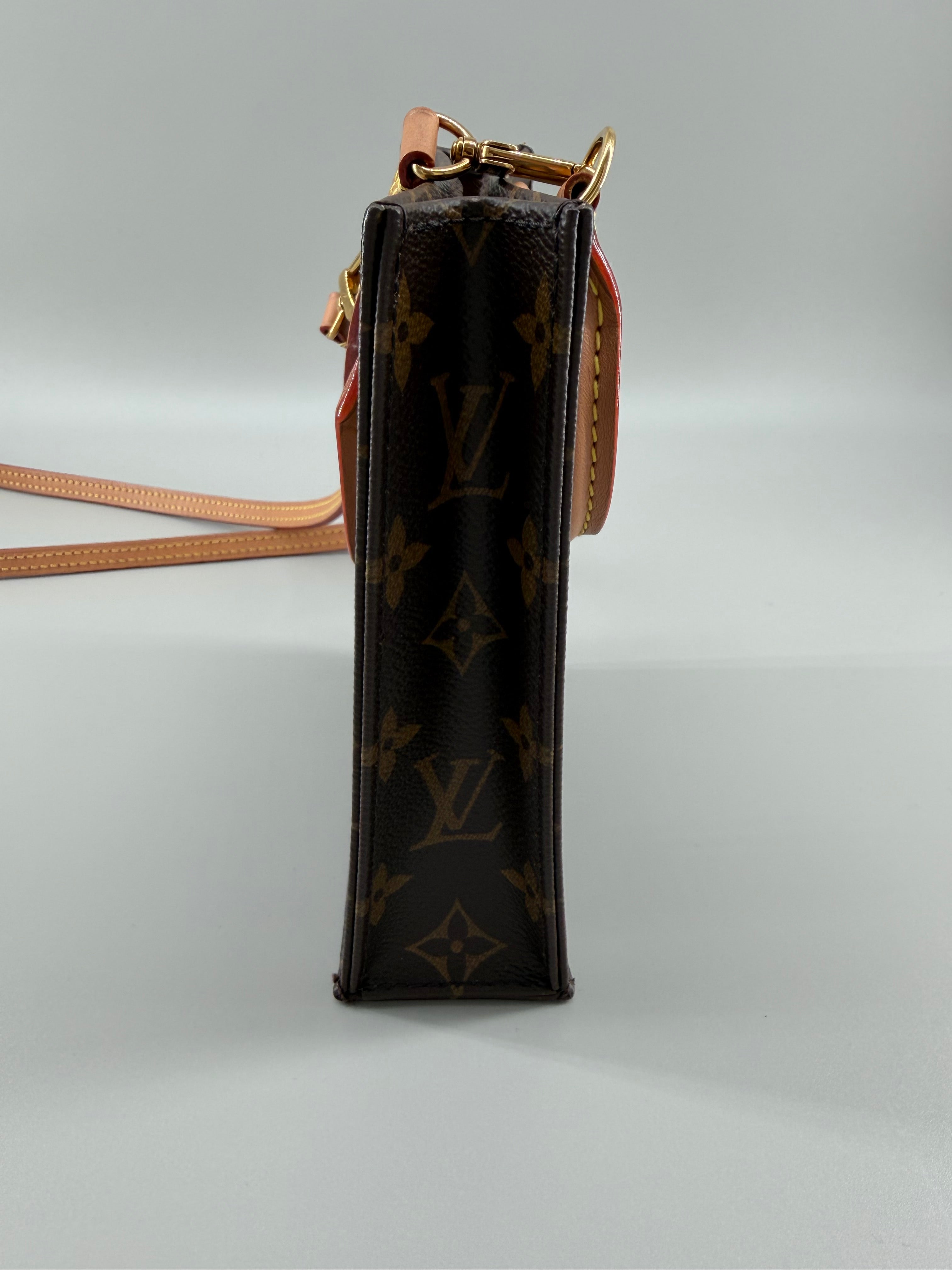 Louis Vuitton Petit Sac Plat Monogram Canvas (RFID)