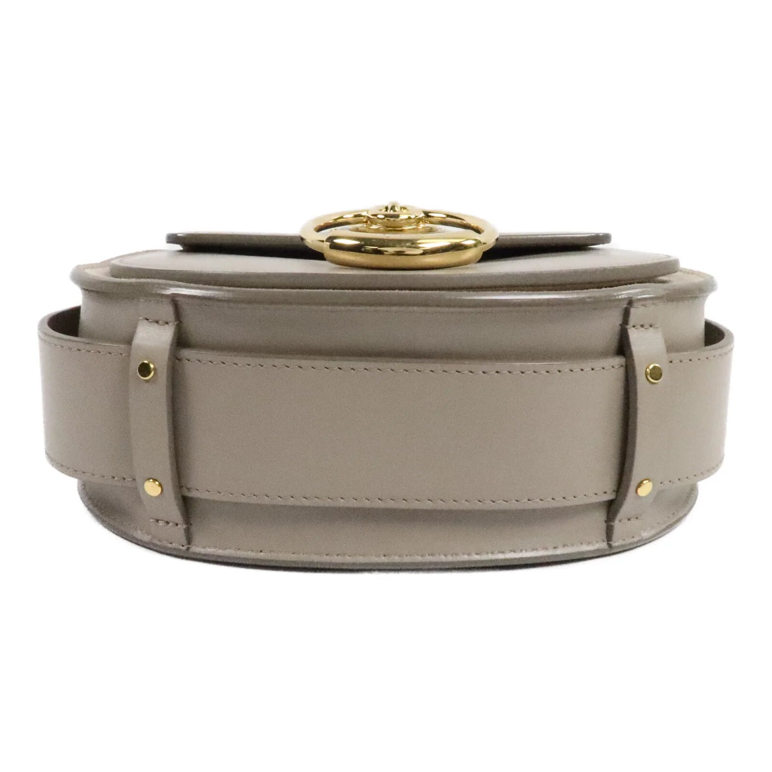 Chloé Medium Tess Shoulder Bag in Gray Leather