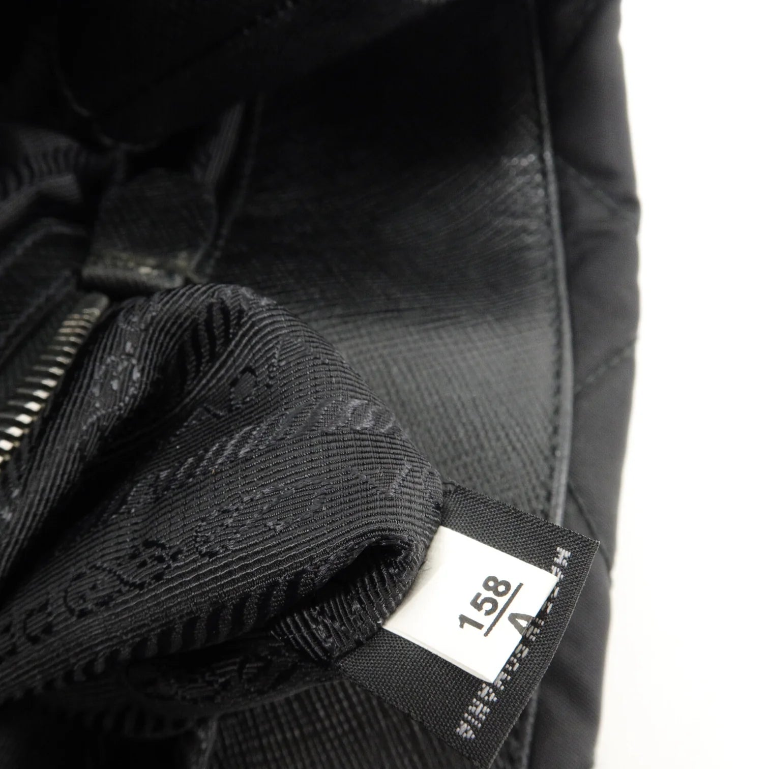 PRADA Quilted Tessuto Tote Bag 2 Way Shoulder Bag Black Nylon