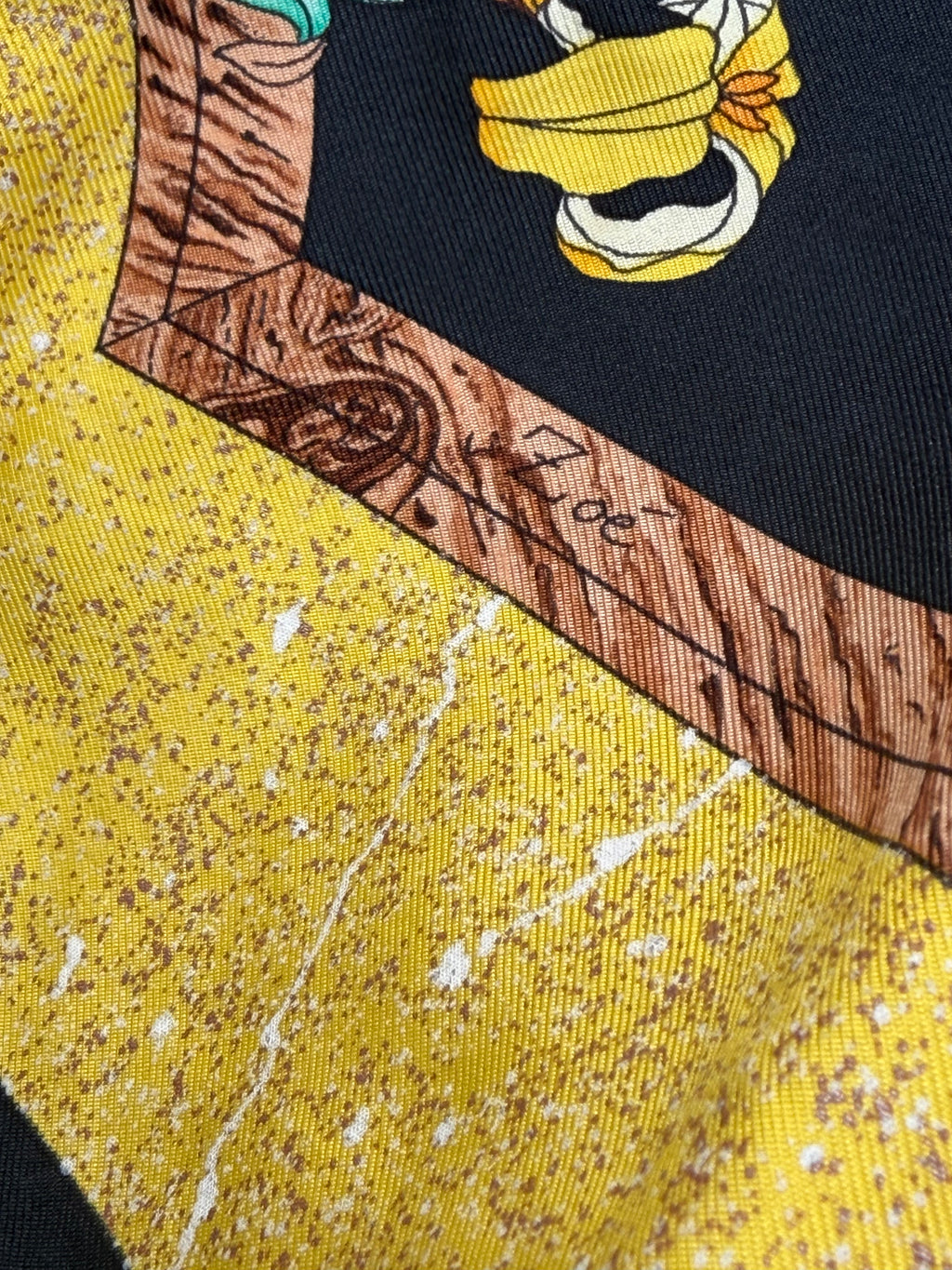 Hermès Pierres d’Orient et d’Occident 90 Silk Scarf by Zoé Pauwels