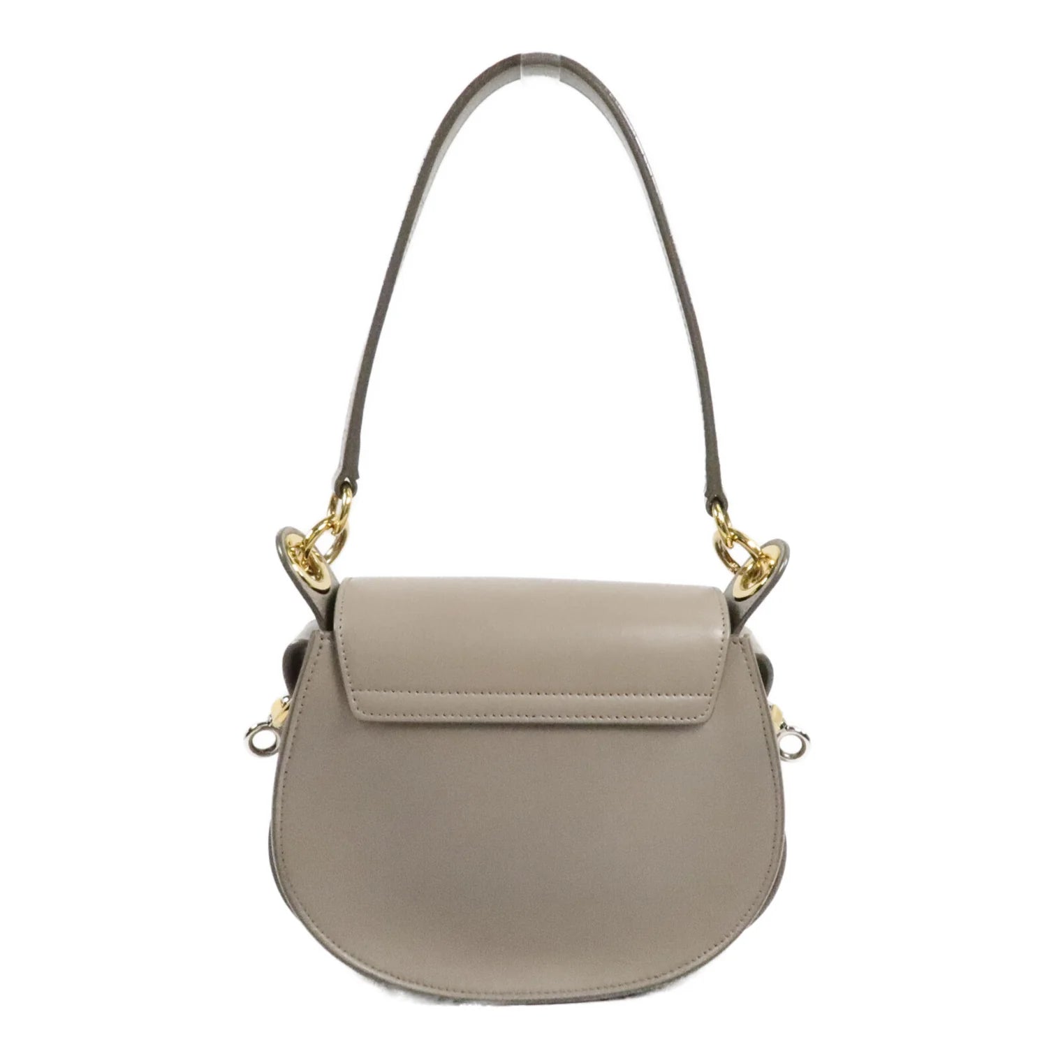 Chloé Medium Tess Shoulder Bag in Gray Leather
