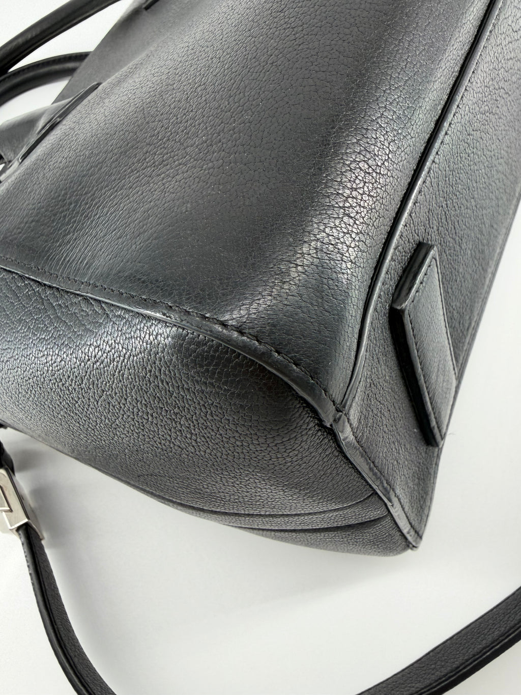 Givenchy Antigona Small Black Grained Leather Satchel Crossbody Bag