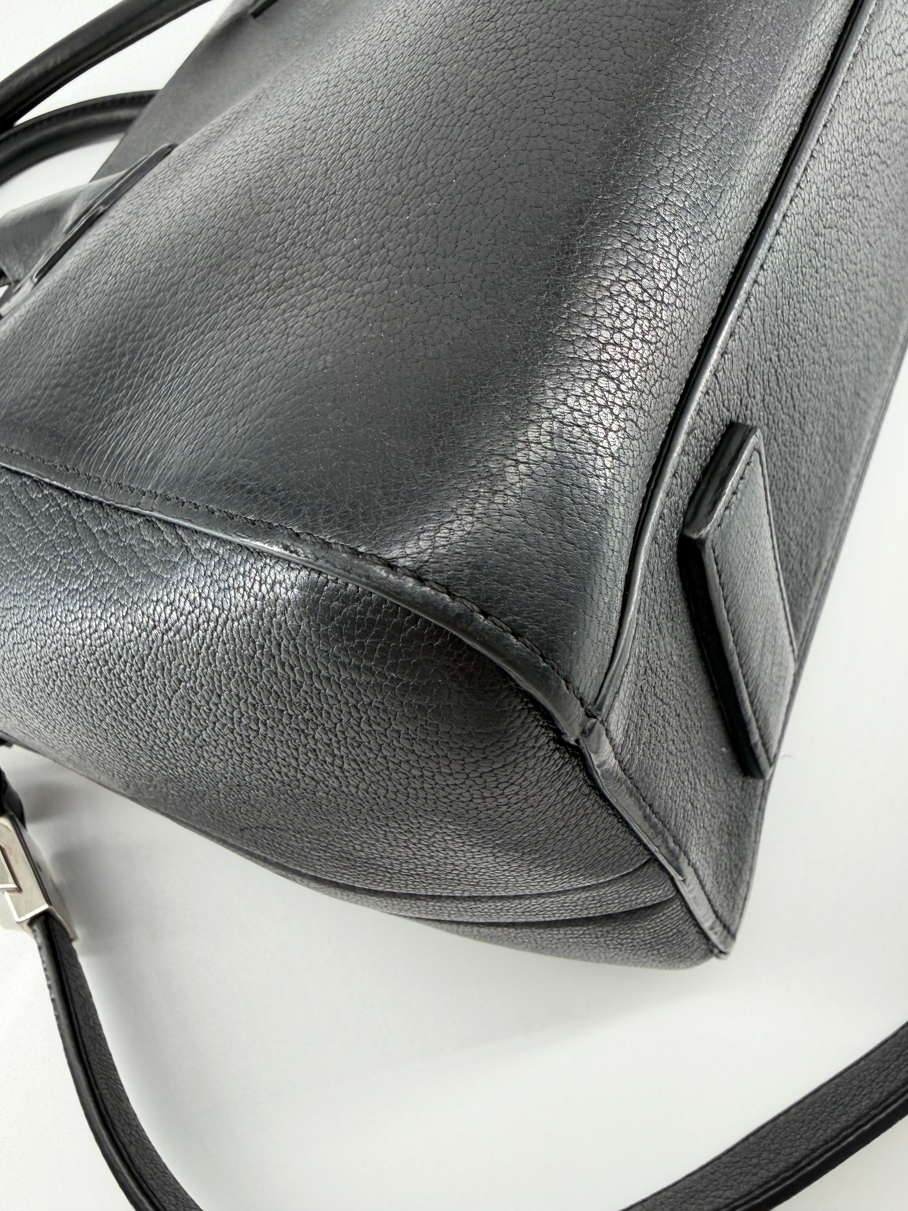 Givenchy Antigona Small Black Grained Leather Satchel Crossbody Bag