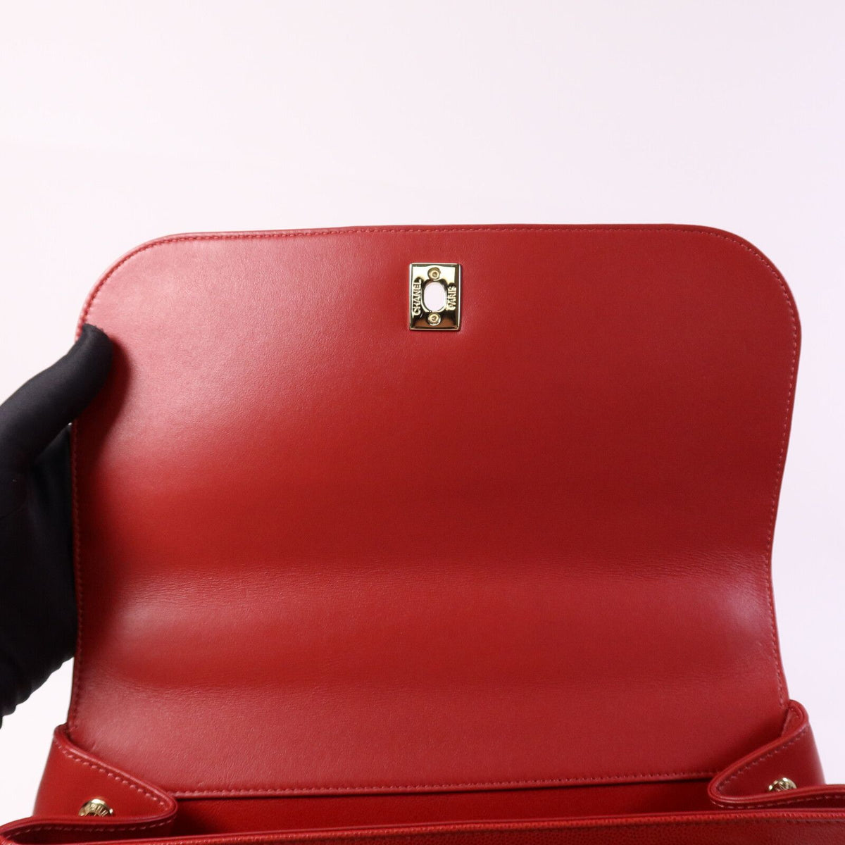Chanel Business Affinity Large Shoulder Bag – Red Caviar Leather