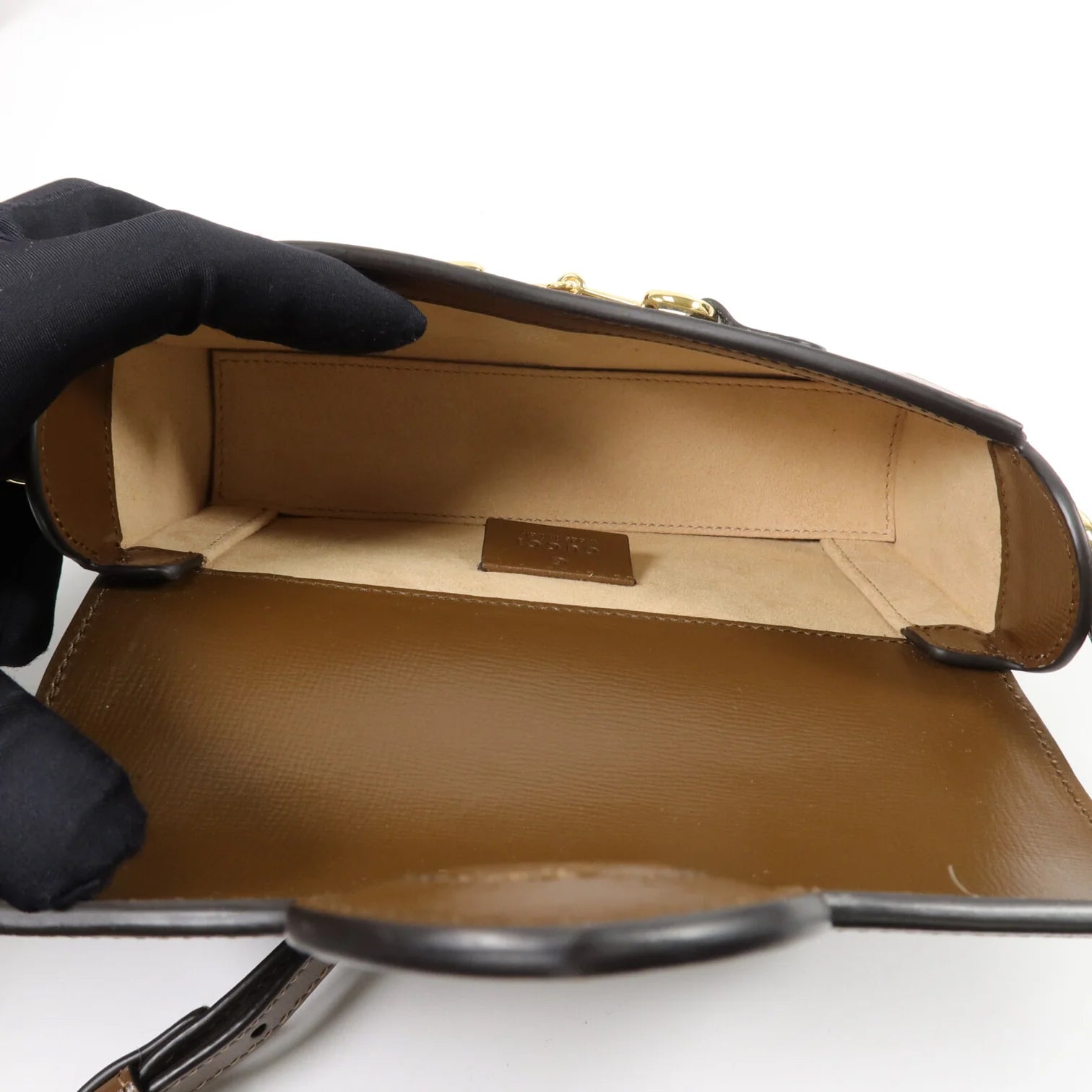 GUCCI Horsebit 1955
Mini Shoulder Bag in Brown GG Supreme