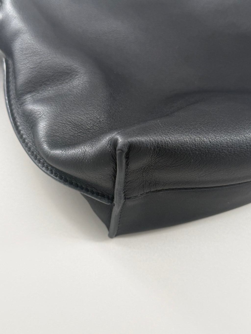 LOEWE Black Leather Flamenco Bag with 2 Way LOEWE Jacquard Strap and Leather