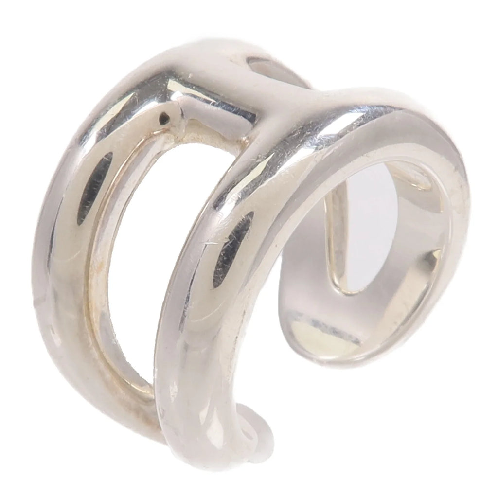Hermès Osmose Small Model Sterling Silver Ring Size 48