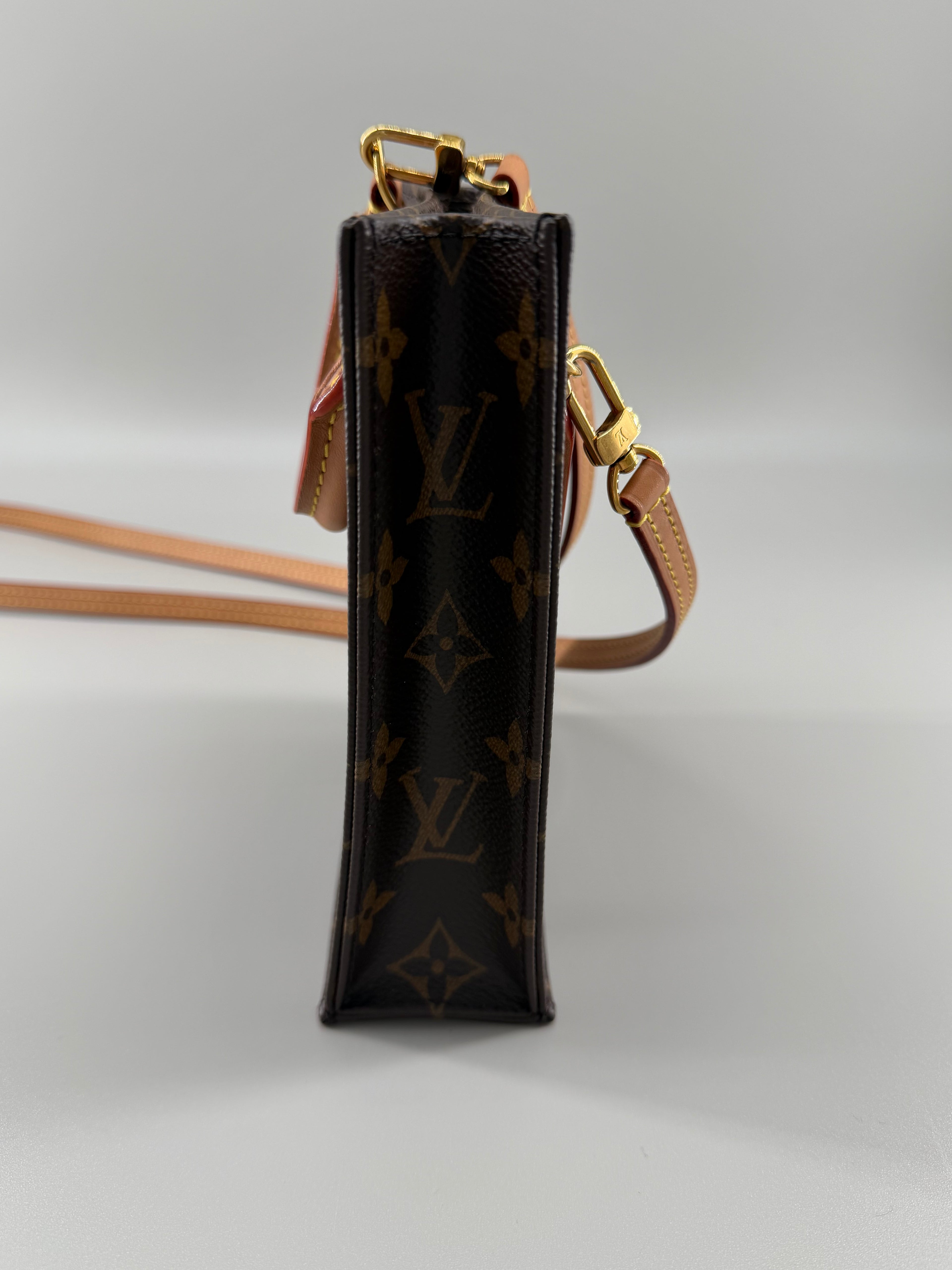 Louis Vuitton Petit Sac Plat Monogram Canvas (RFID)