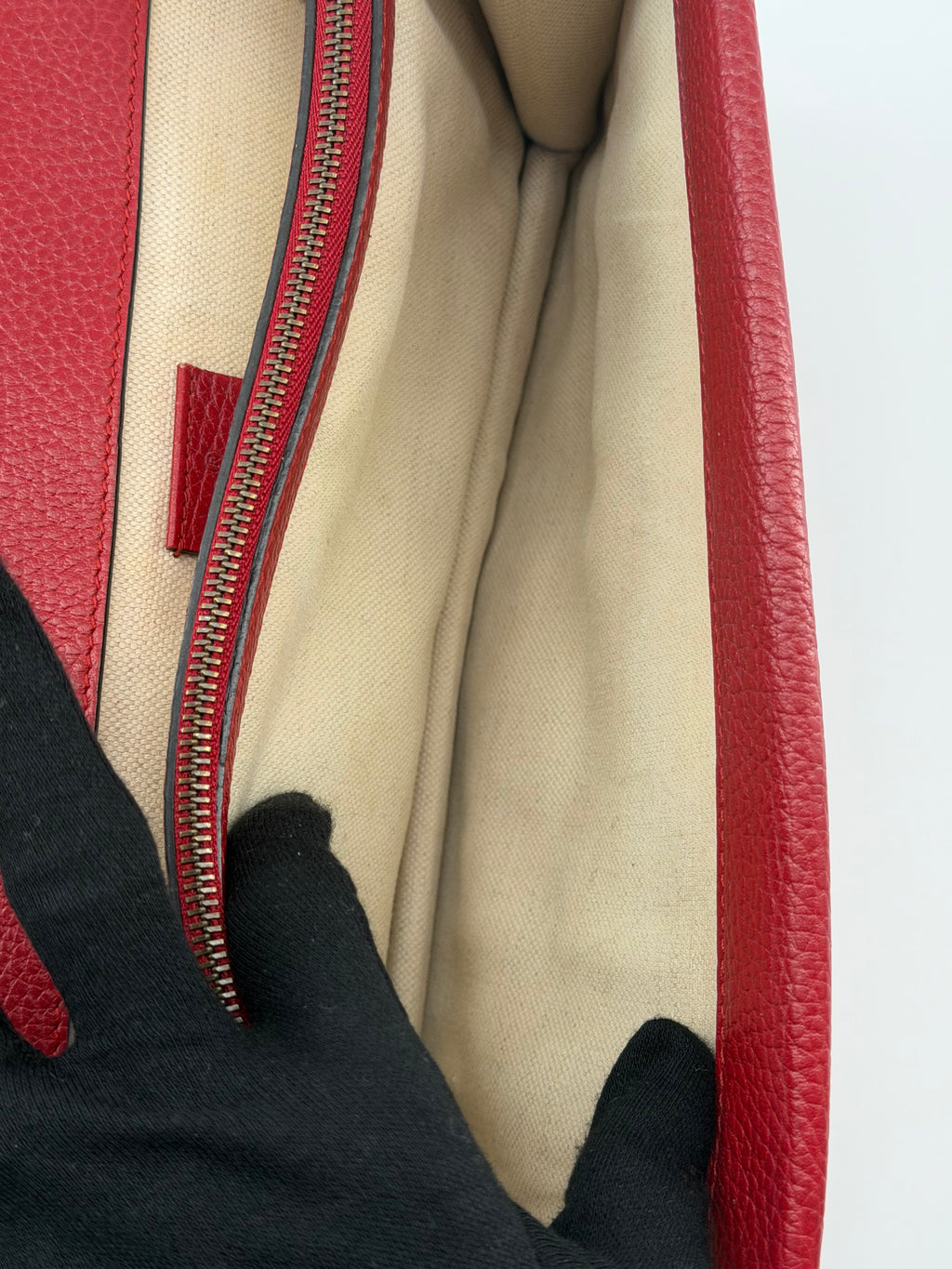Gucci Dionysus Medium Red Leather Crystal Tiger Head Shoulder Bag