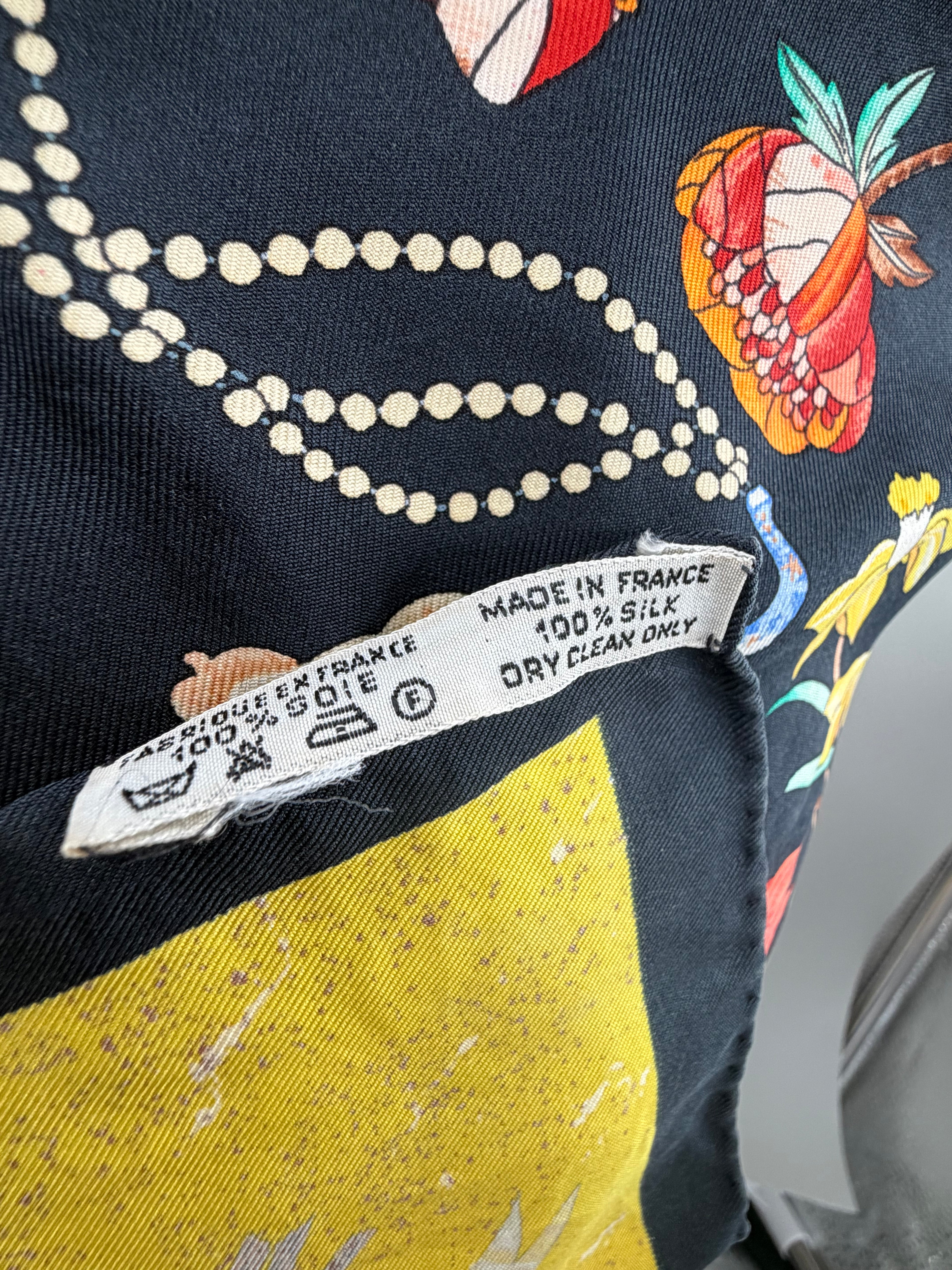 Hermès Pierres d’Orient et d’Occident 90 Silk Scarf by Zoé Pauwels