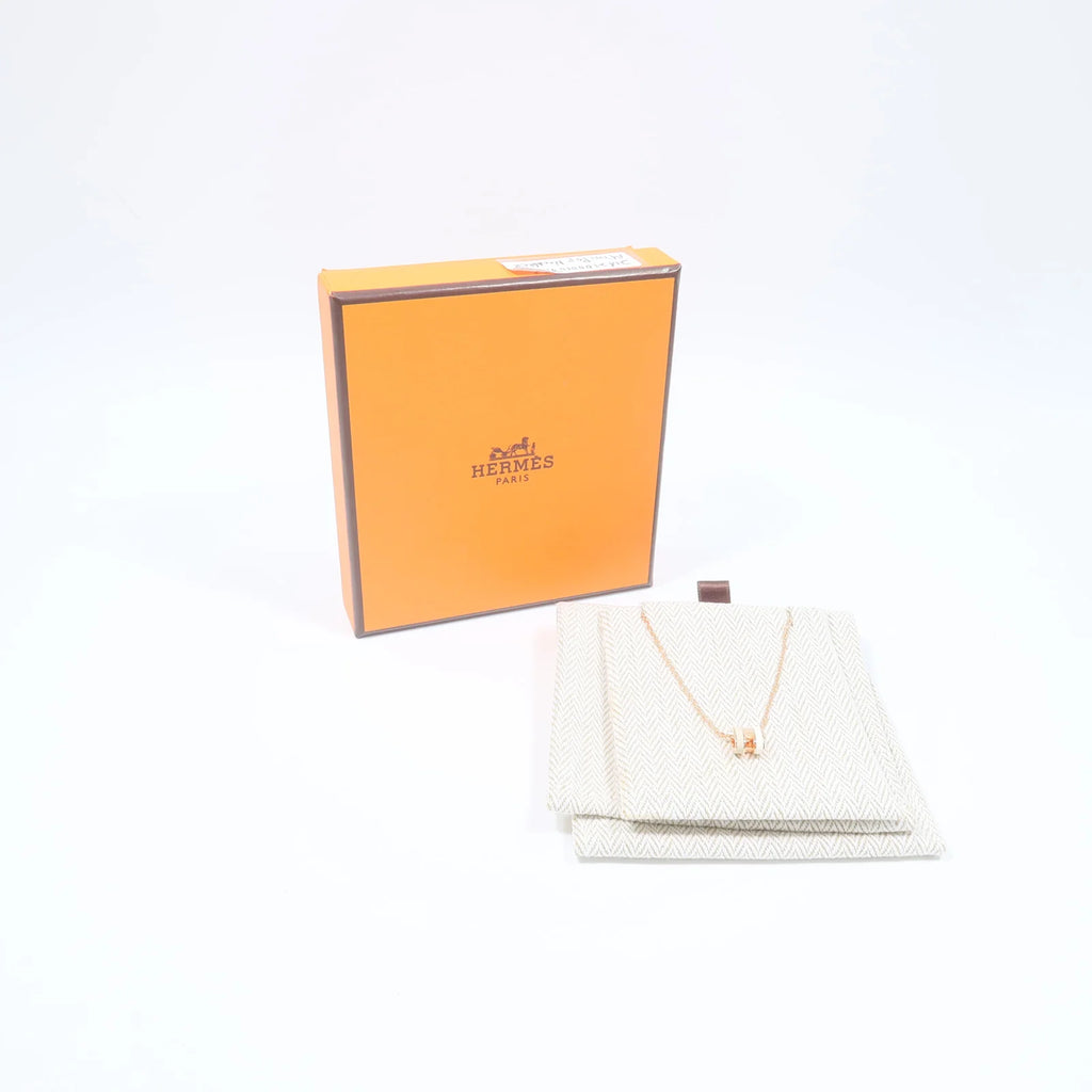 HERMES Mini Pop H Necklace Rose Gold / Systeme