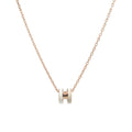 HERMES Mini Pop H Necklace Rose Gold / Systeme / Full Set