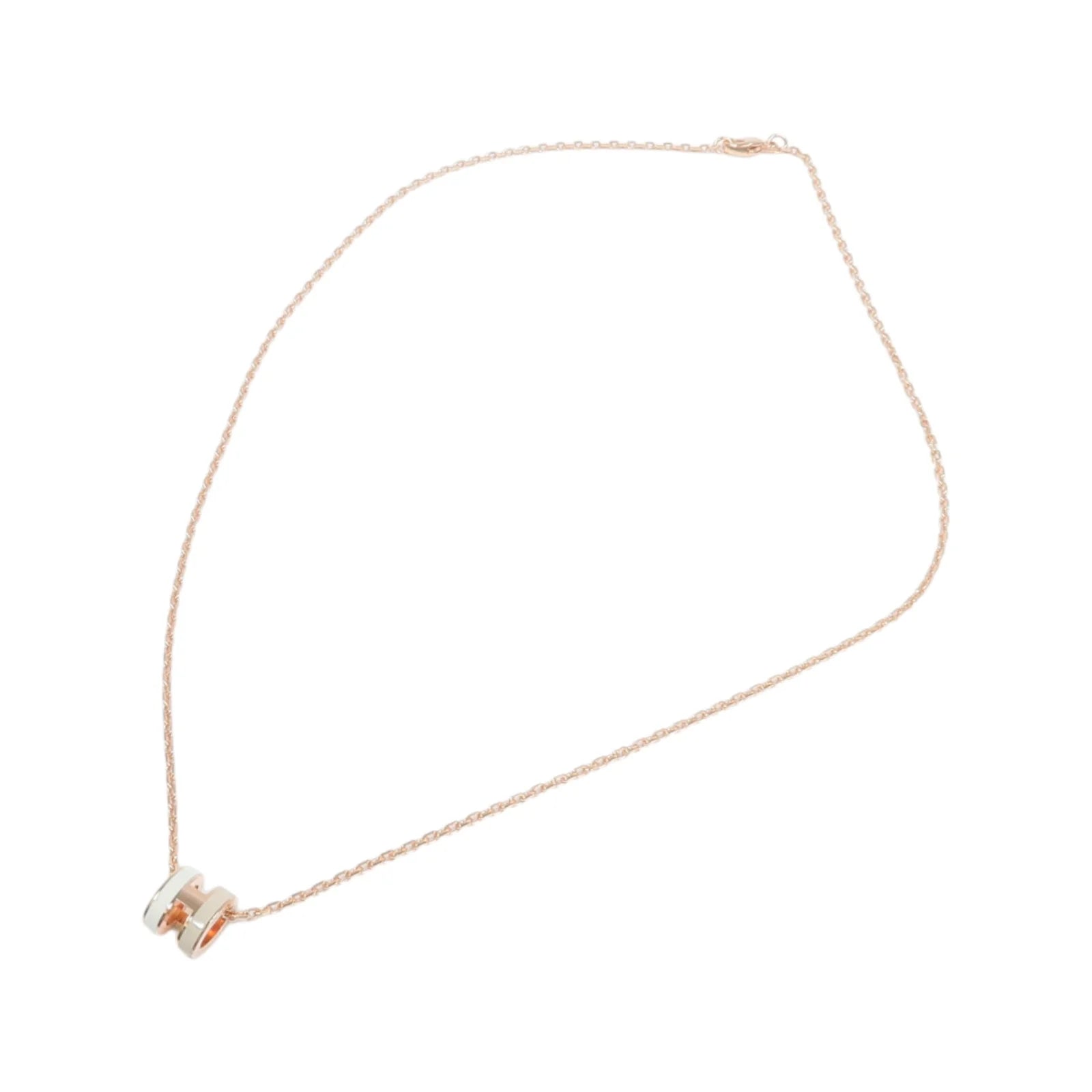 HERMES Mini Pop H Necklace Rose Gold / Systeme