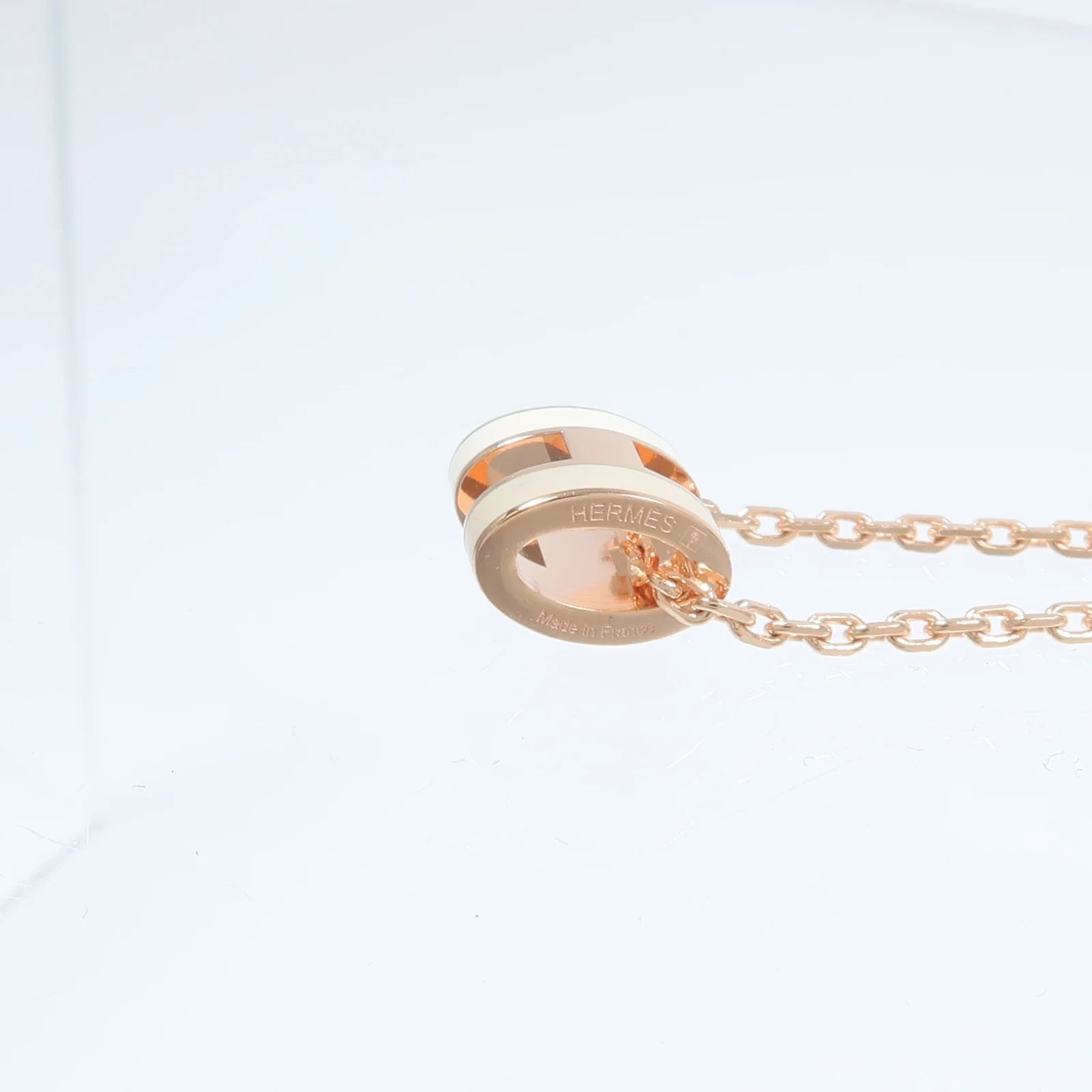 HERMES Mini Pop H Necklace Rose Gold / Systeme